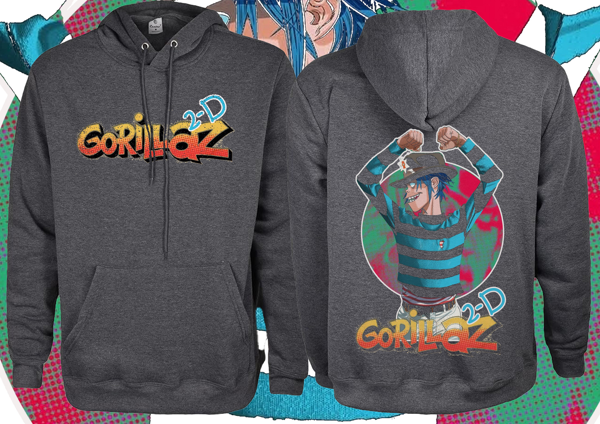 Gorillaz Characters Hoodie