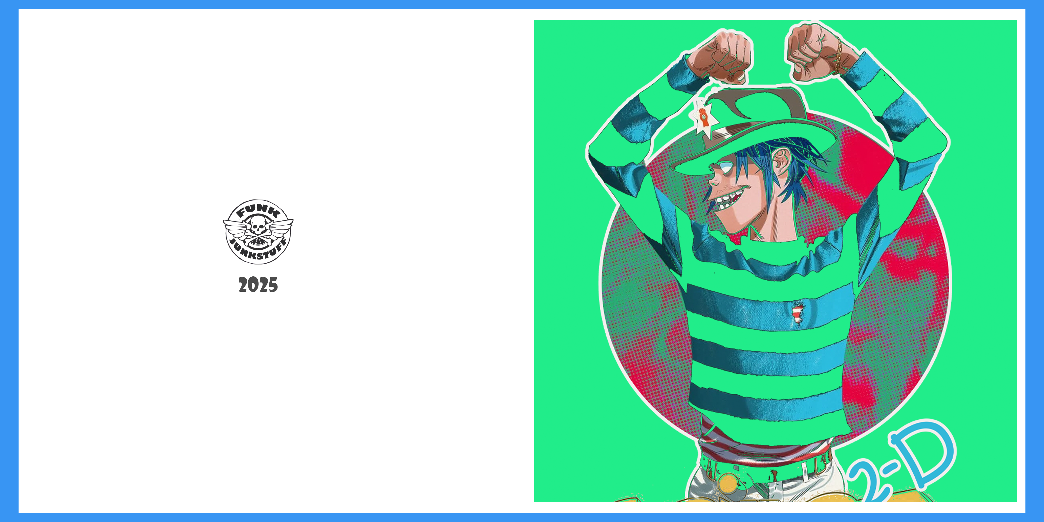 2-D Gorillaz Greeting Card