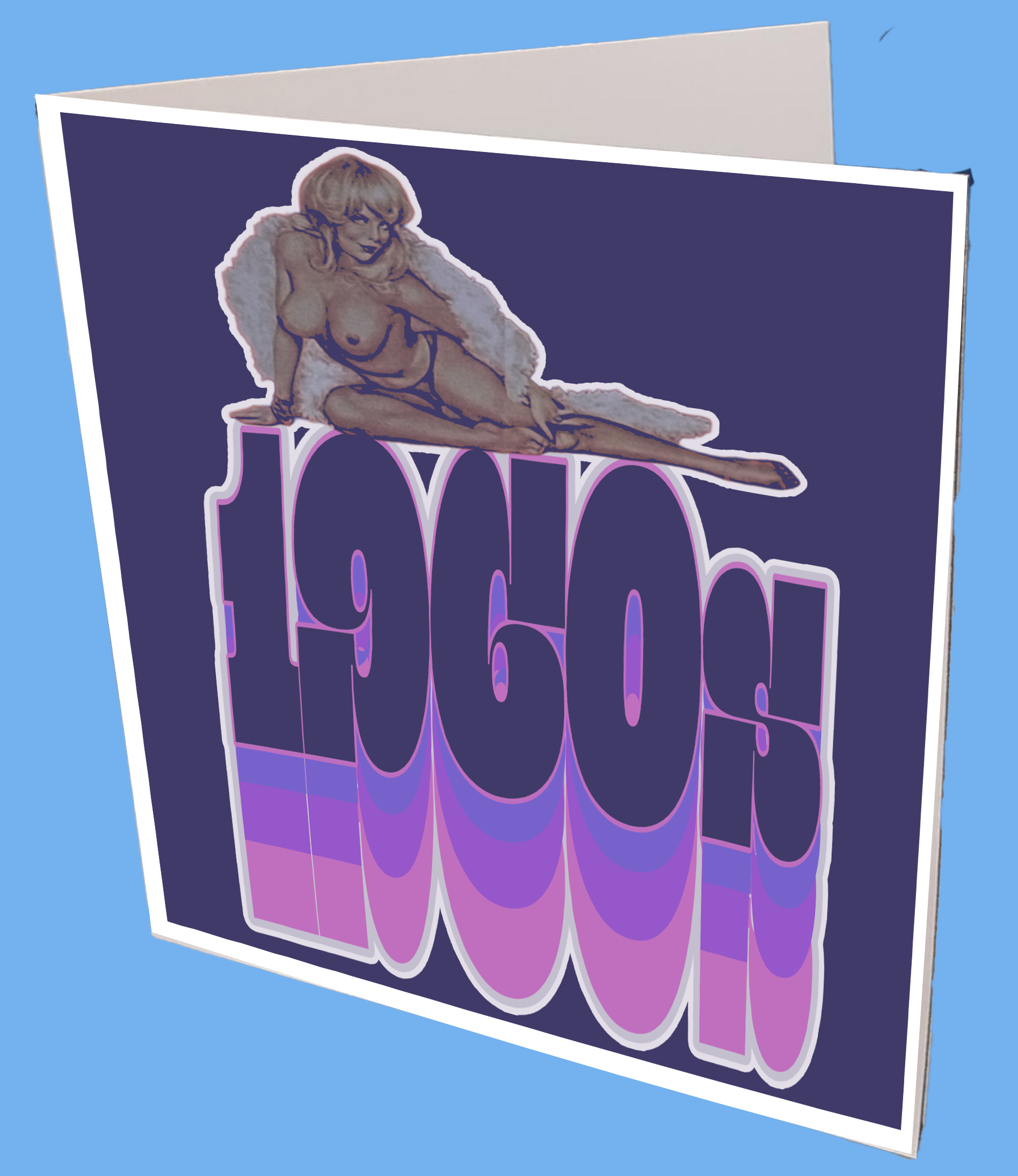 60s Pin Up Greeting Card
