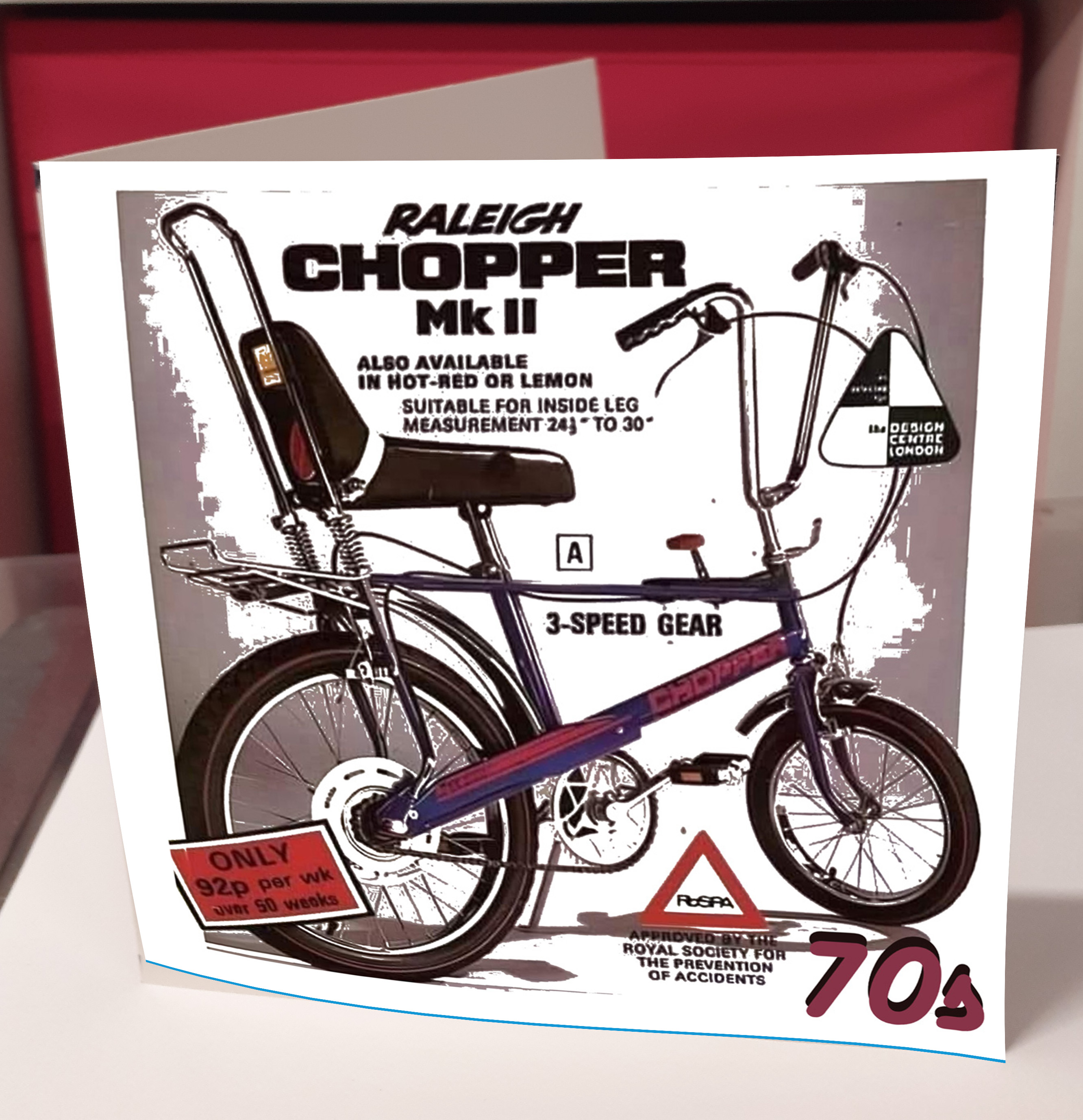 70s Chopper Greeting Card