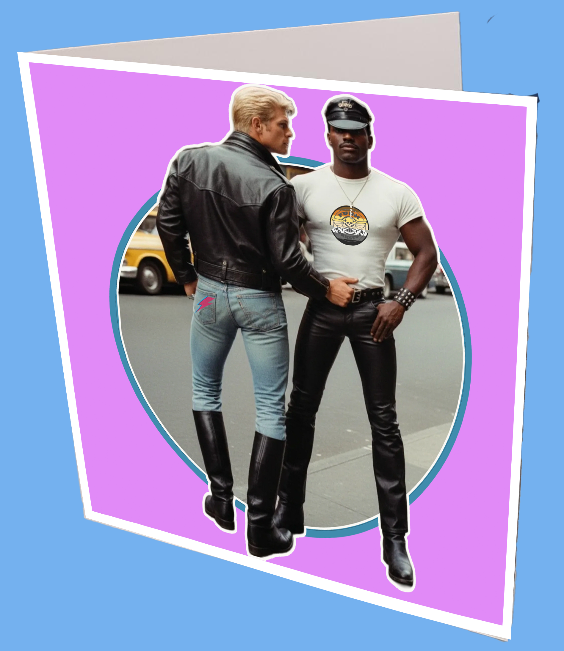 80s New York Street Greeting Card