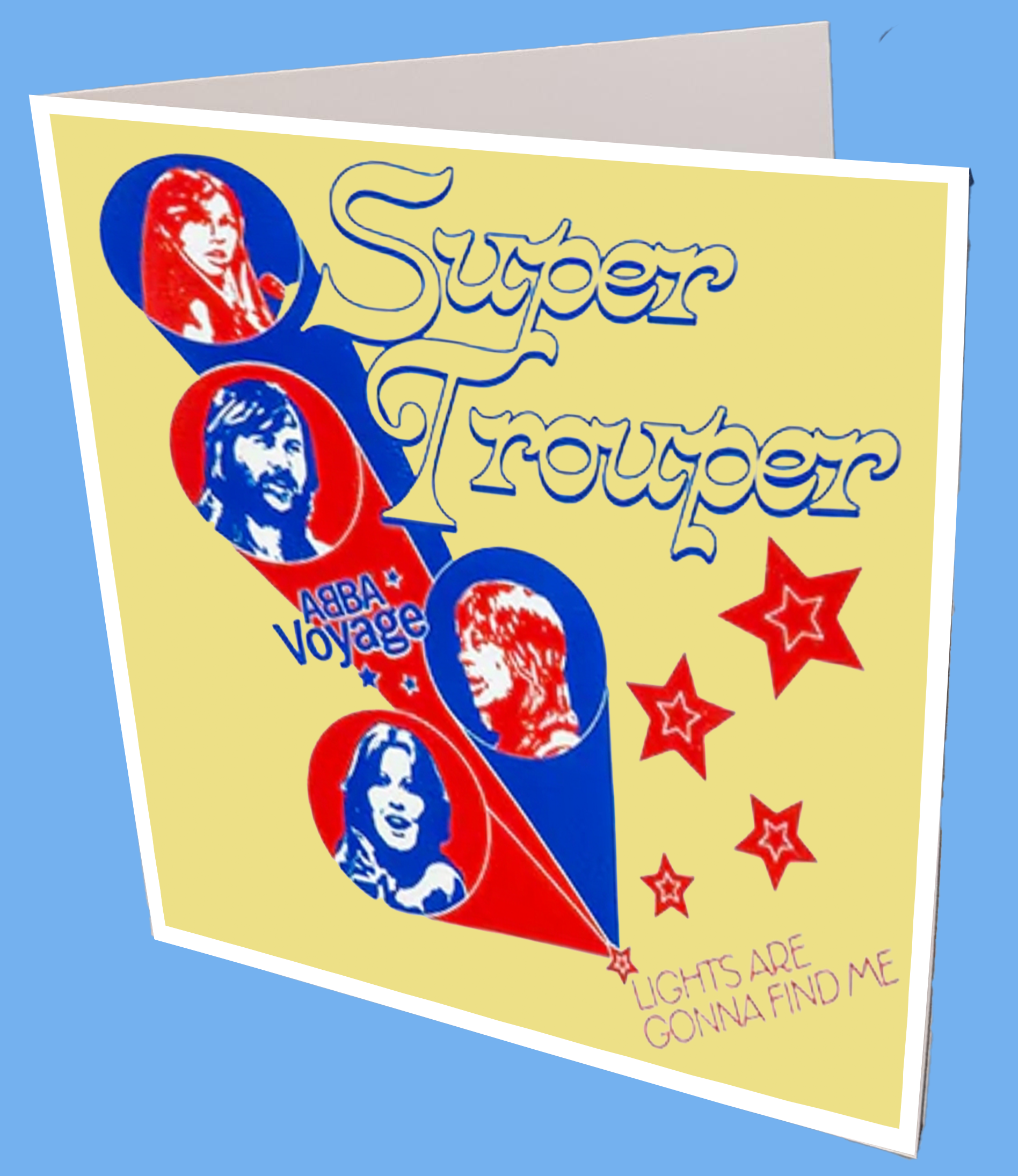 Abba Super Trouper Greeting Card