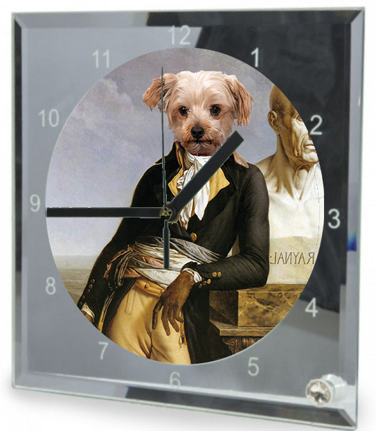 Pet Royal Portrait Art Image Clock