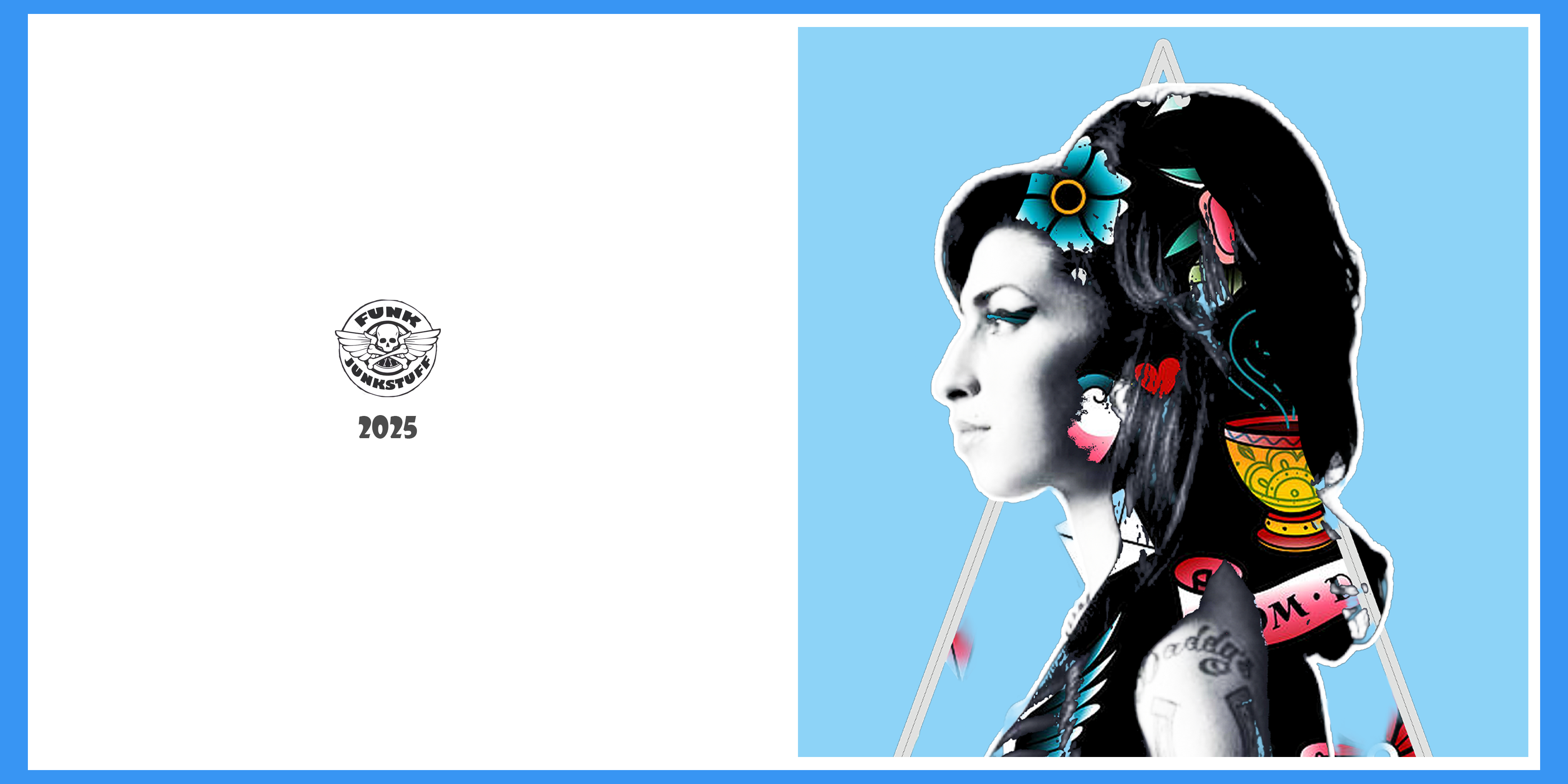 Amy Winehouse Tattoo Greeting Card