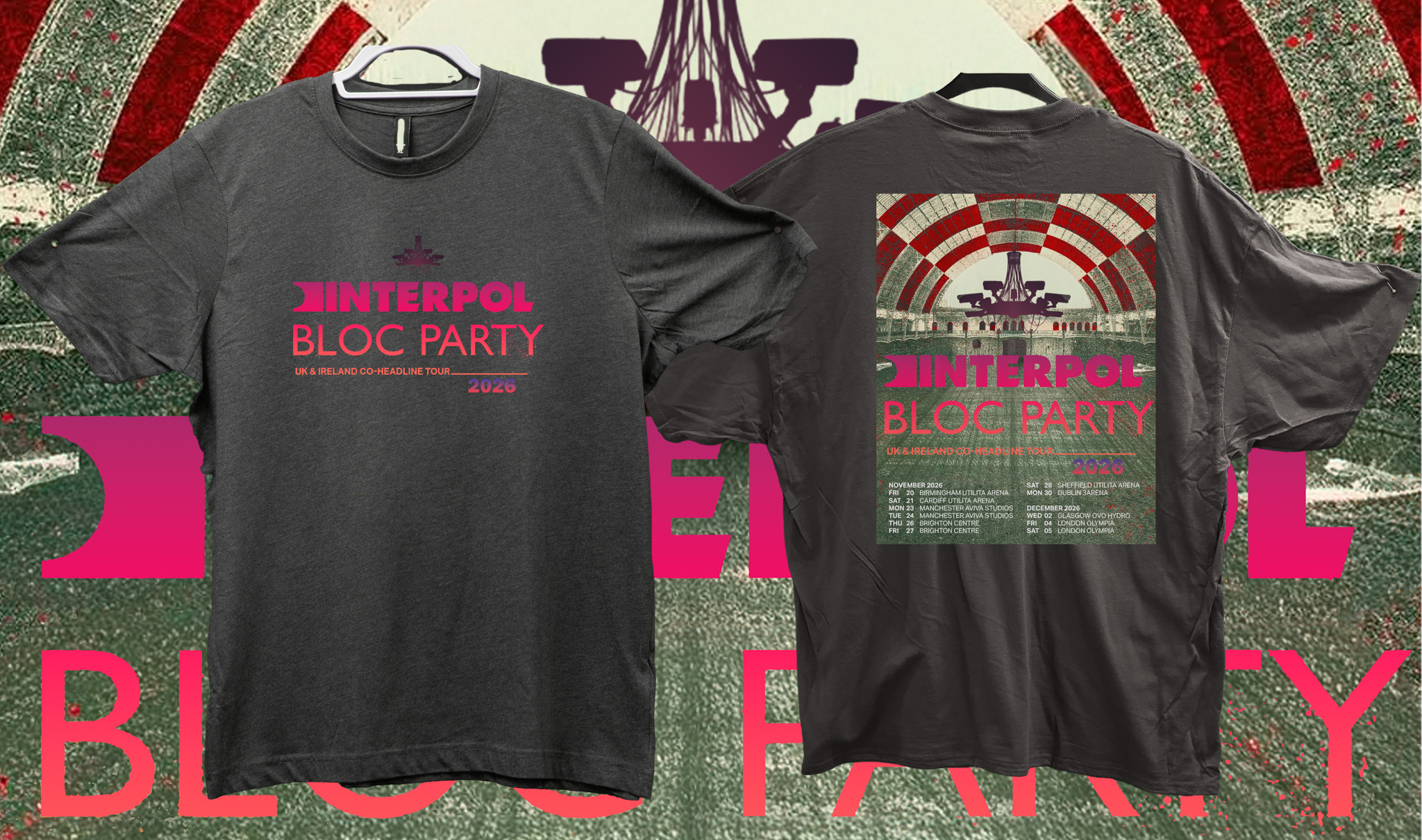 Interpol Bloc Party UK & Ireland Tour