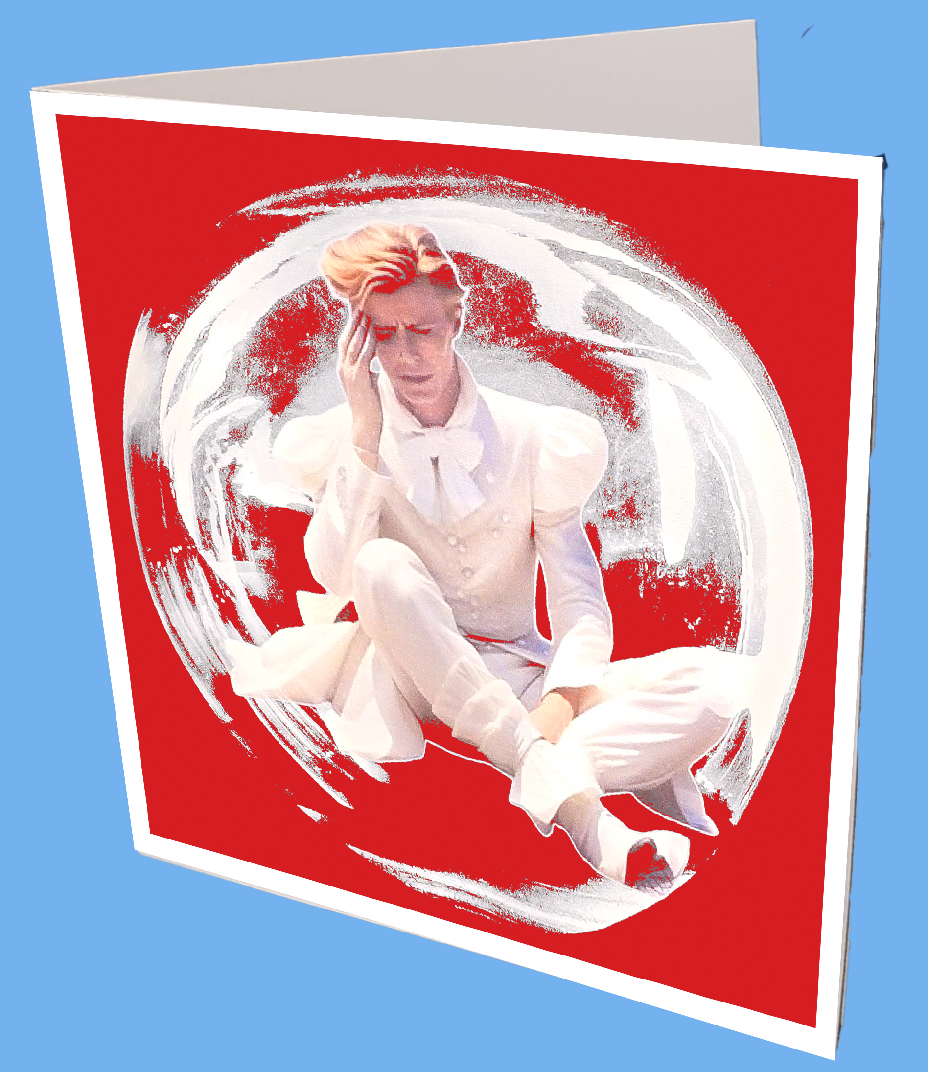 Bowie Globe Greeting Card