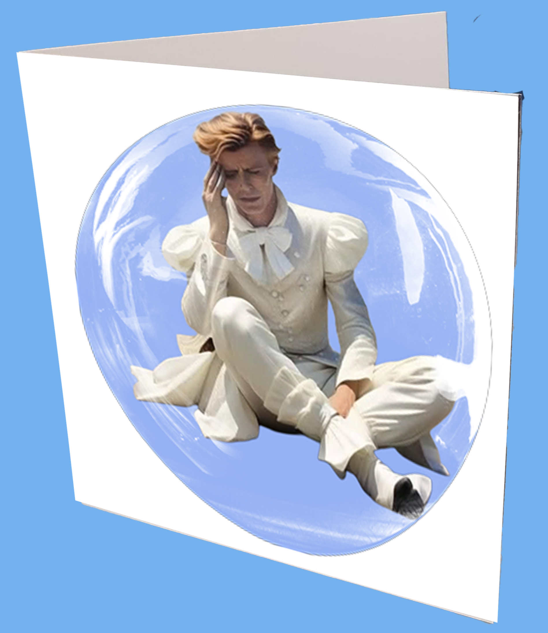 Bowie Globe Greeting Card