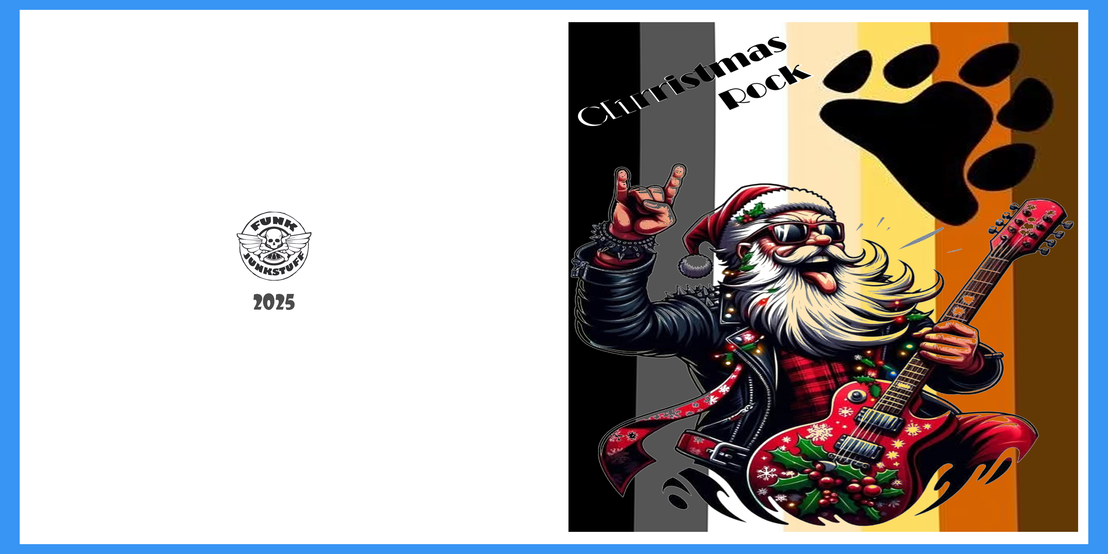 Christmas Rock Star Greeting Card