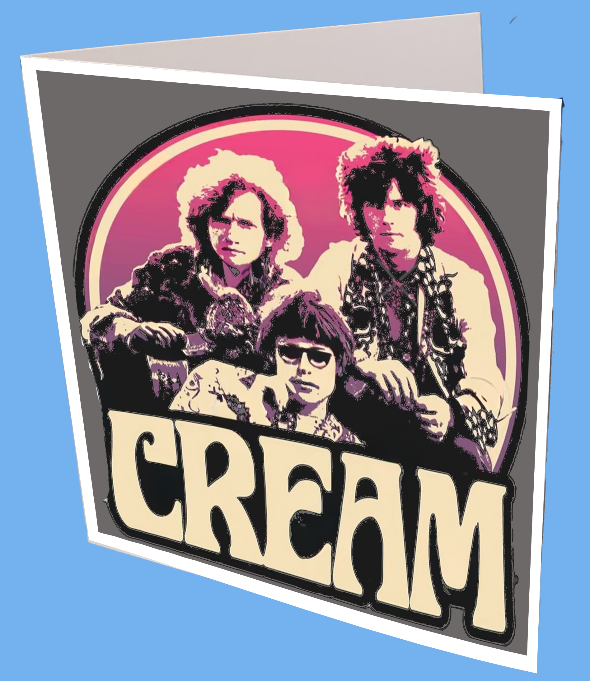 Cream Greeting Card