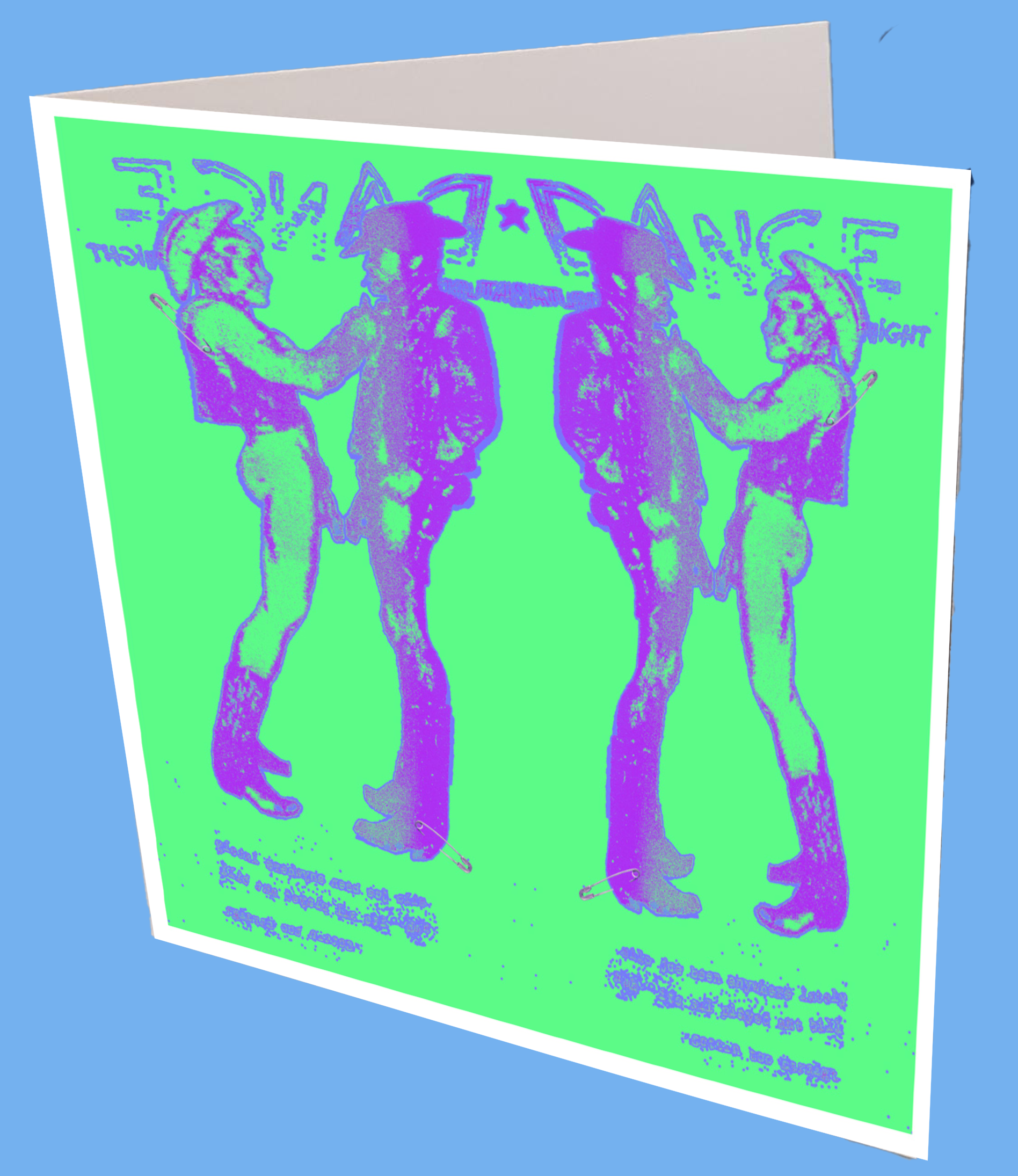 Dance Sat Night Tom Finland Greeting Card
