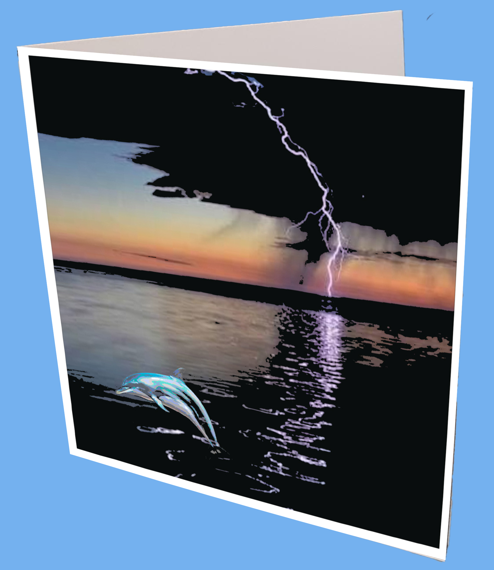 Dolphin Jump Greeting Card