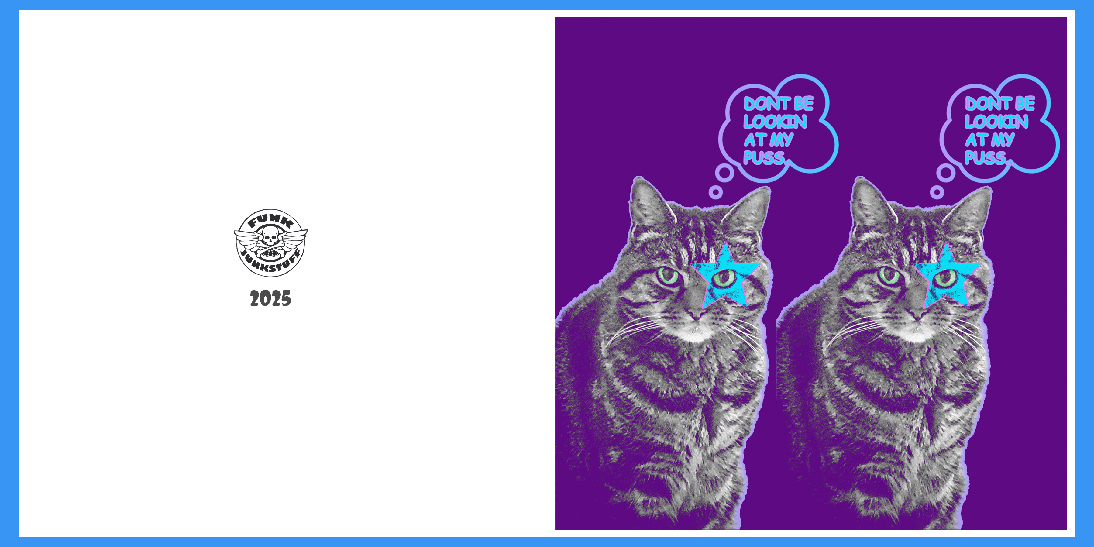 Dont Look at my Pussy Greeting Card
