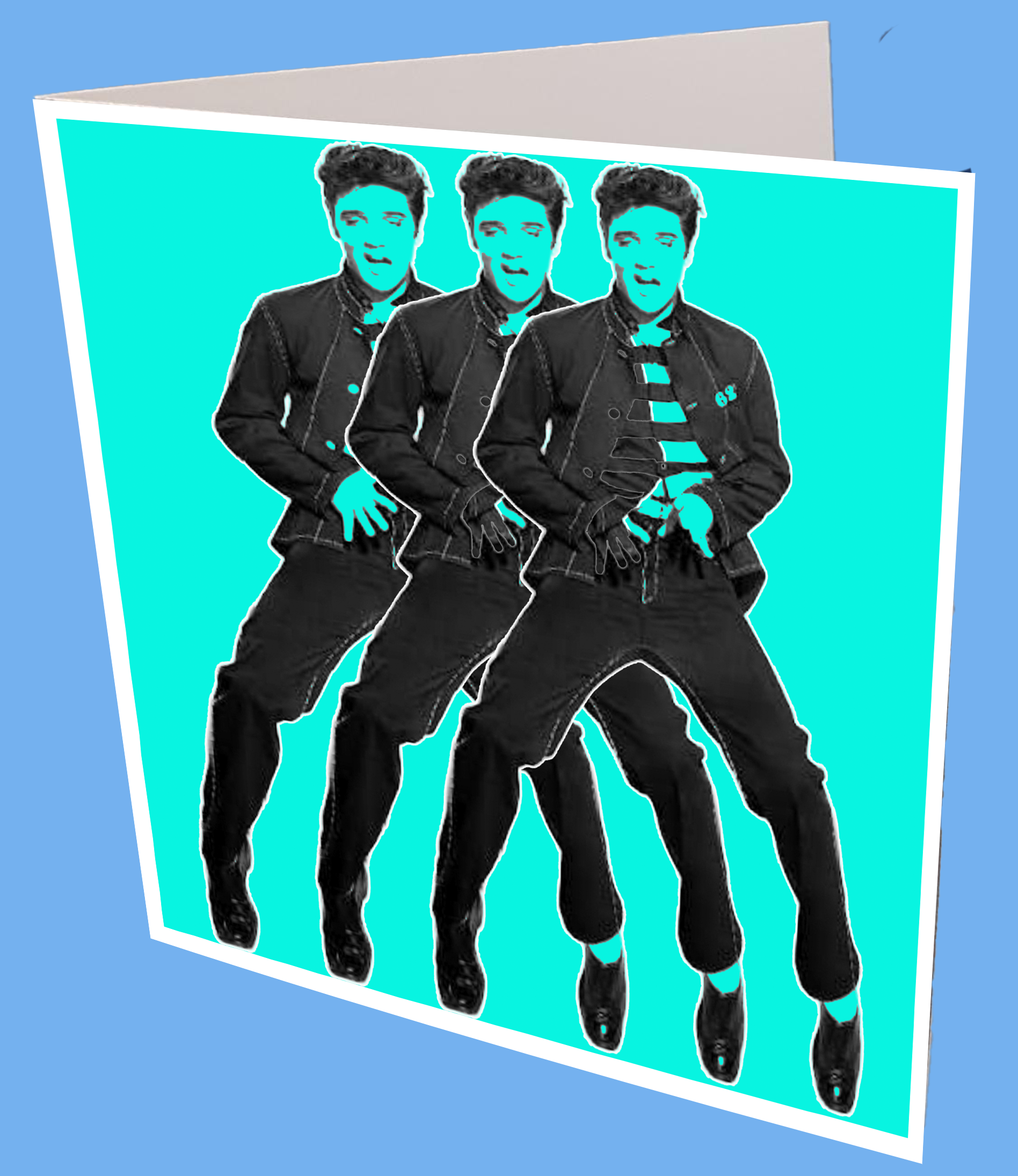 Elvis Shake Gree ting Card