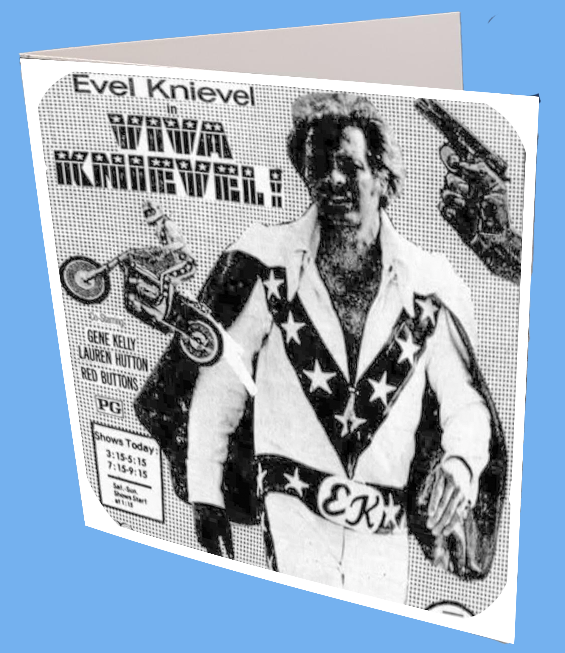 Evel Knievel Greeting Card