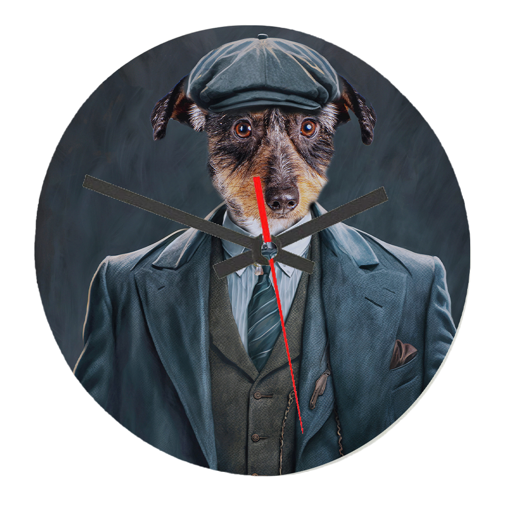 Pet Cops & Robbers Portrait Image Art Clock