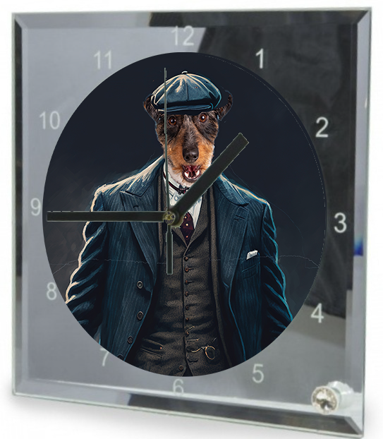 Pet Cops & Robbers Portrait Image Art Clock