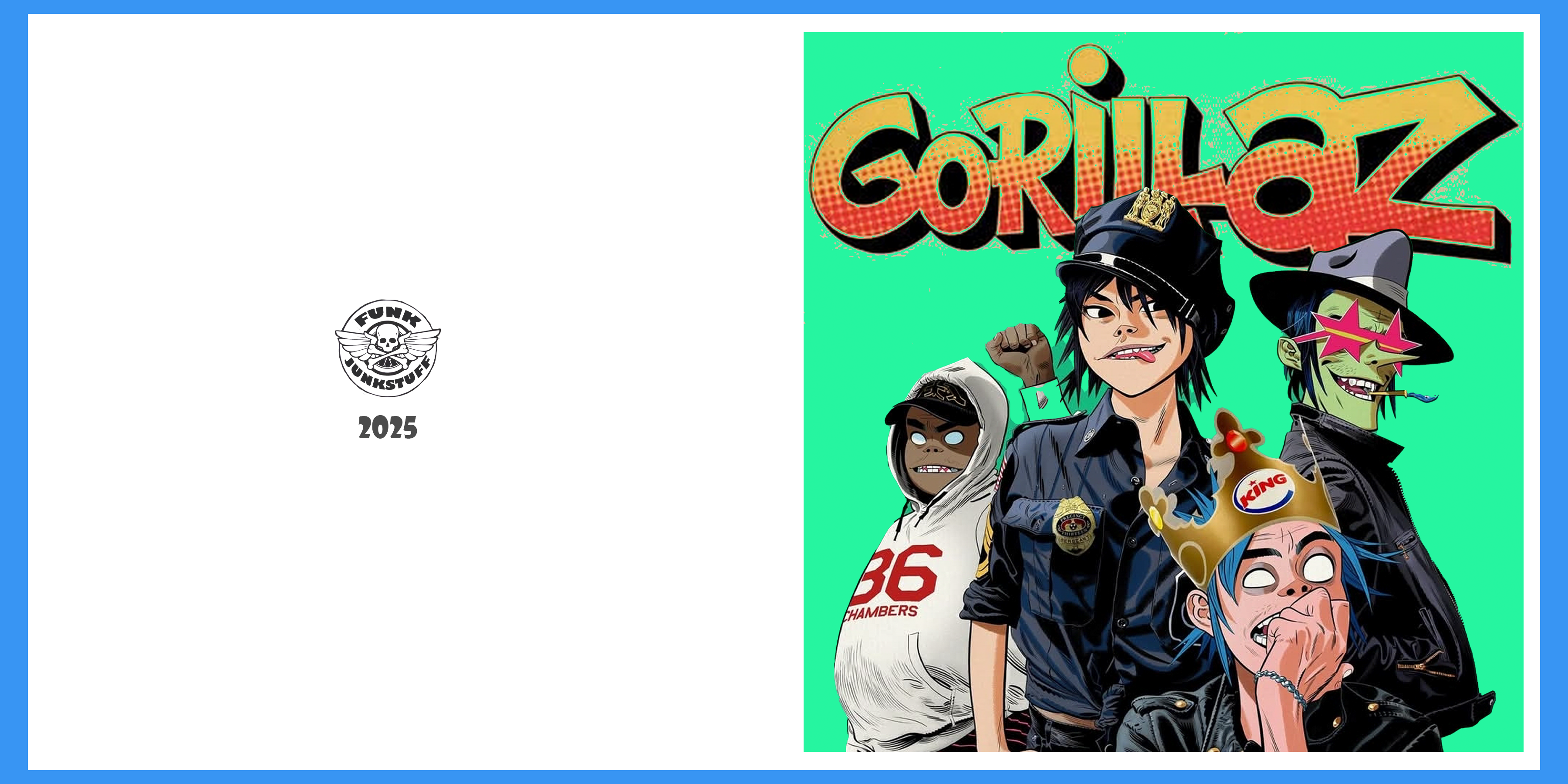 Gorillaz Greeting Card