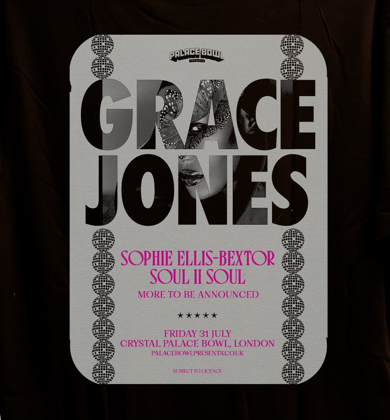 Grace Jones Crystal Palace Bowl London 2026