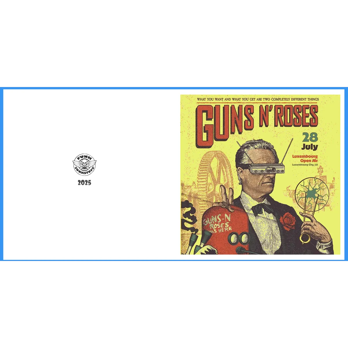 Guns n Roses Comic Book Cover Greeting Card