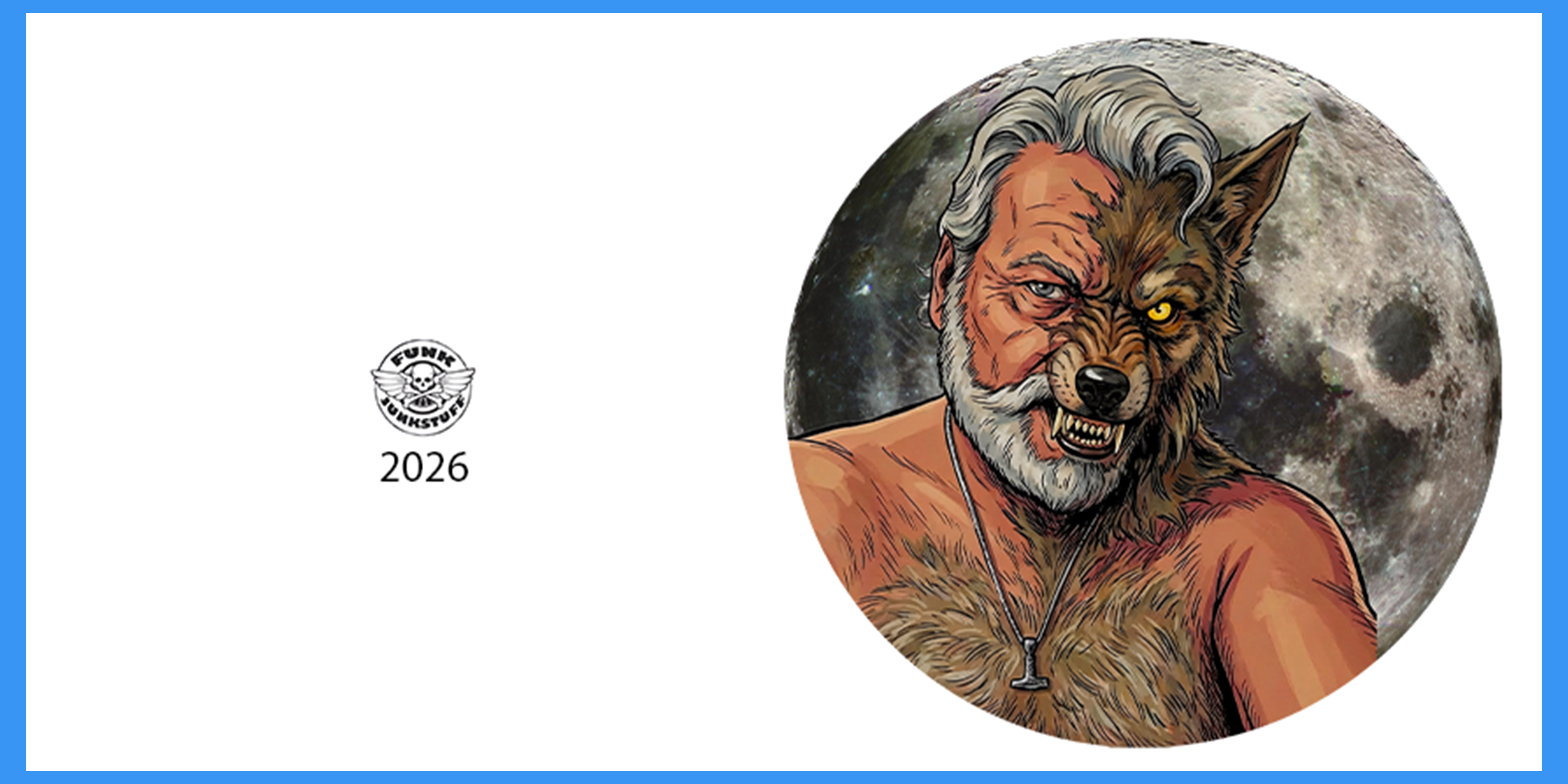 Wolf Half Breed Greeting Card