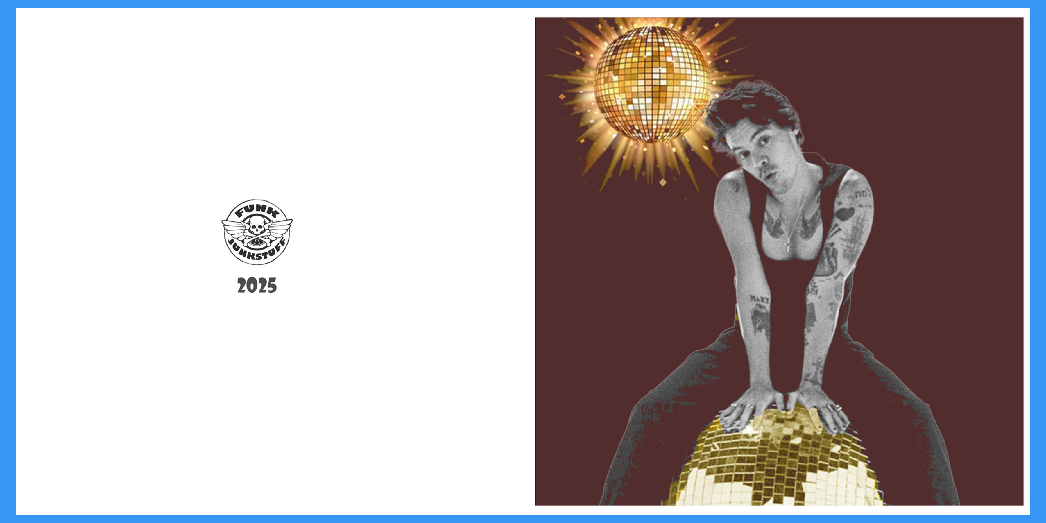 Harrys Glitter Ball greeting card