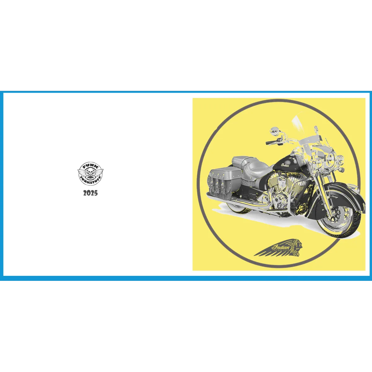 Indian Motorbike Greeting Card