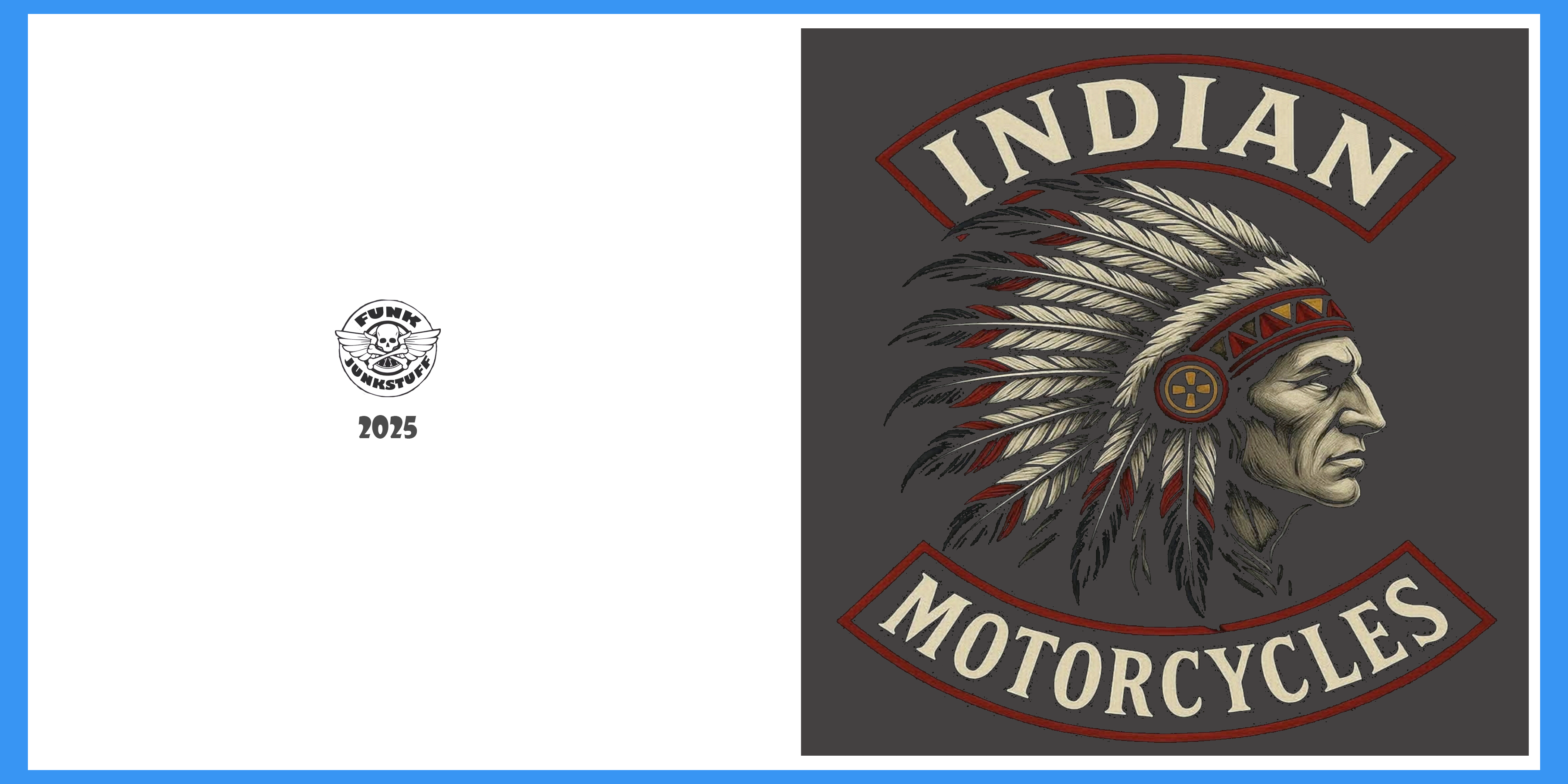Indian Motorcycle Greeting Card