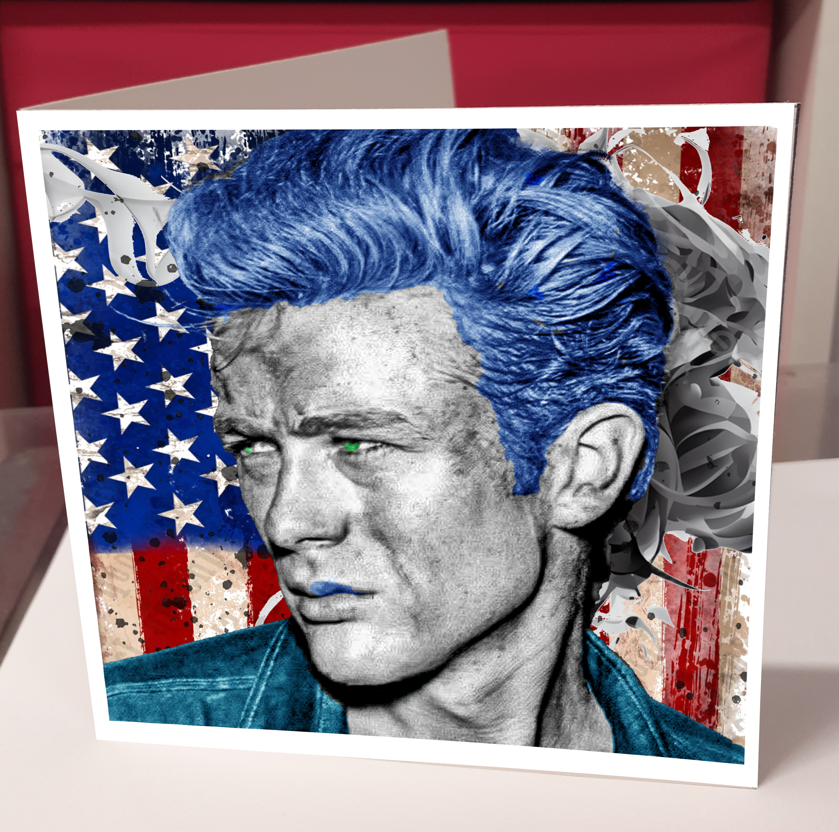James Dean Pop Art Greeting Card