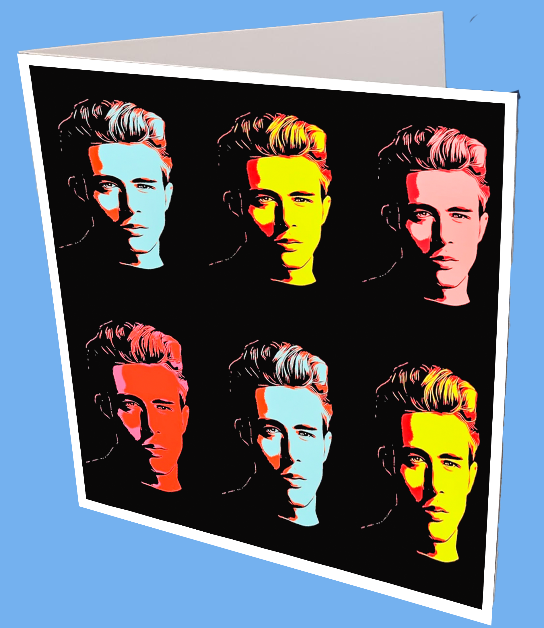 James Dean Pop Art Greeting Card