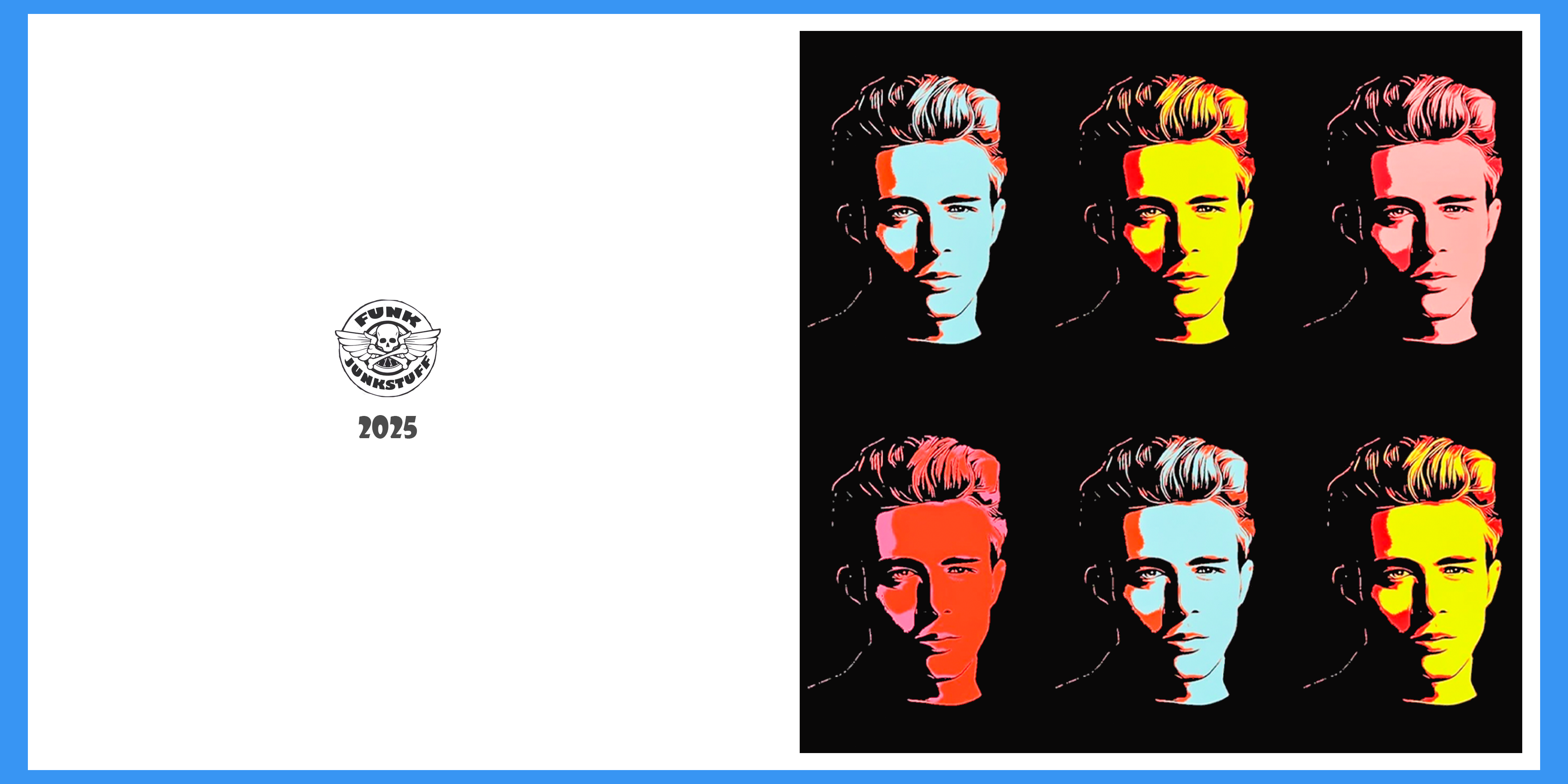 James Dean Pop Art Greeting Card
