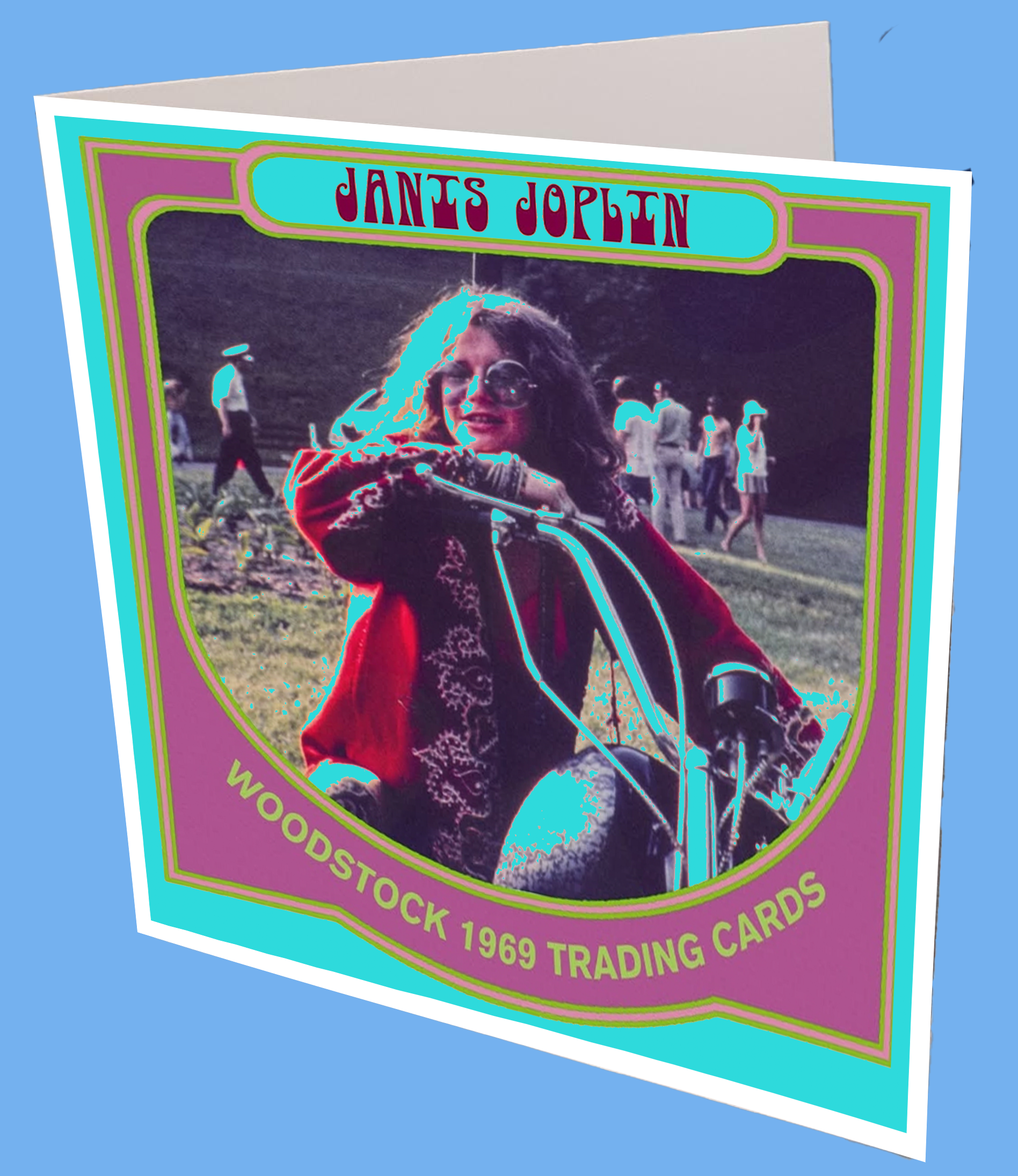 Janis Joplin Greeting Card