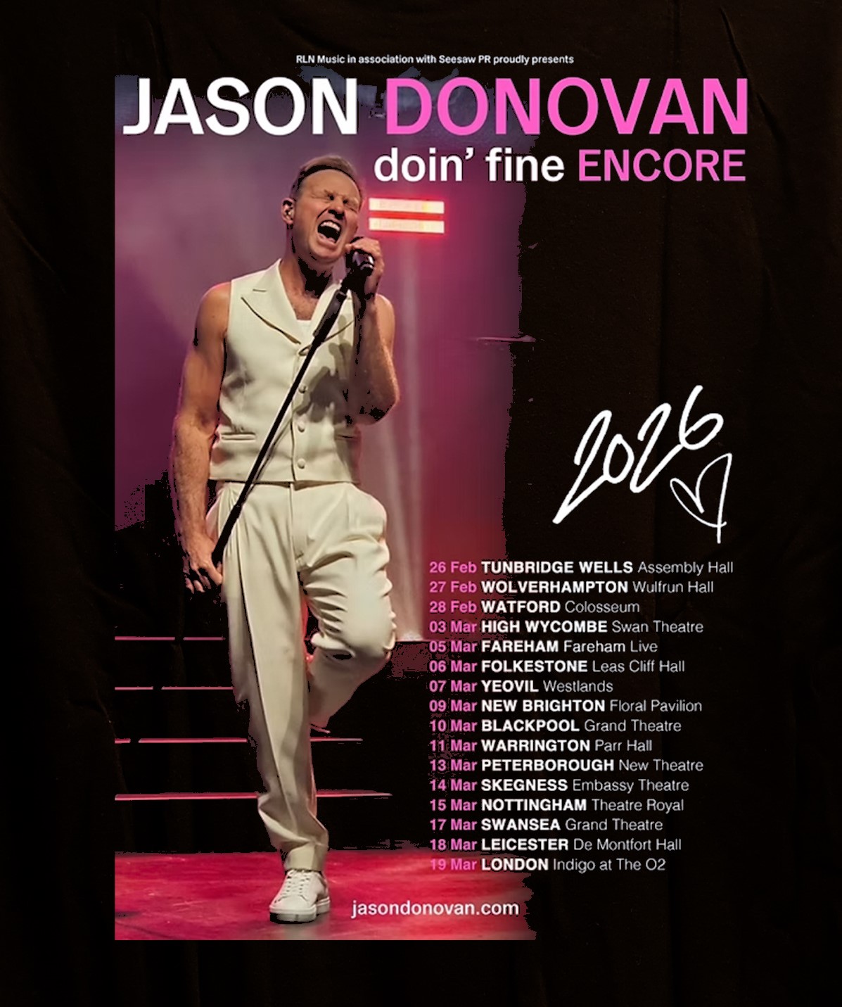 Jason Donovan doin' fine ENCORE 2026