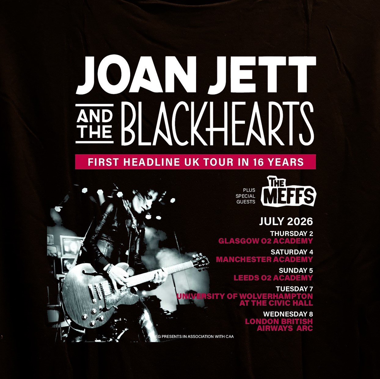 Joan Jett and the Blockheads 2026 UK Tour