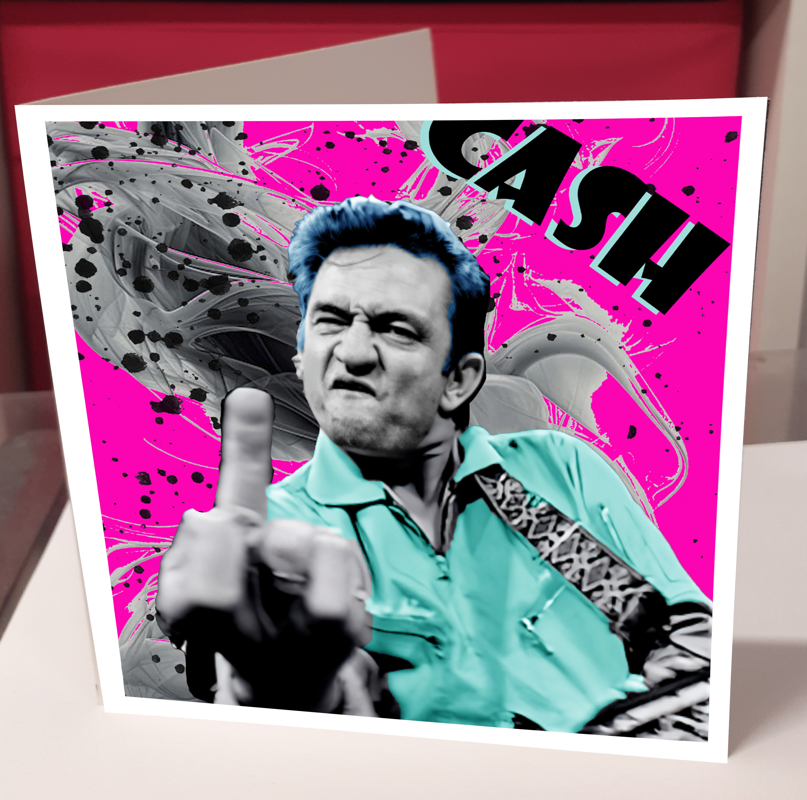 Johnny Cash Greeting Card