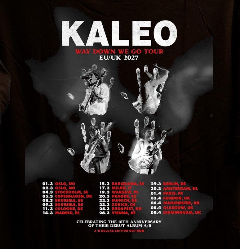 Kaleo Way Down We Go Tour EU/UK 2027