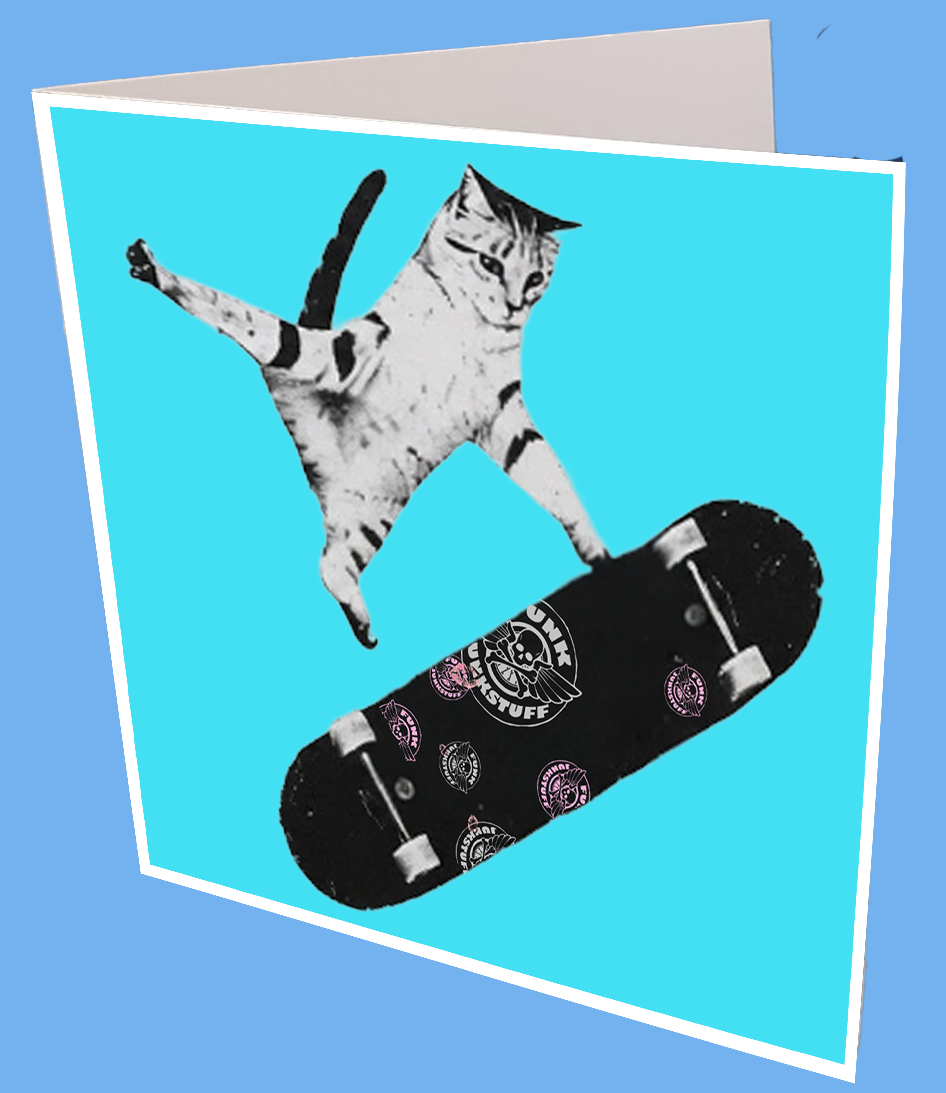 Kitty Kick Greeting Card