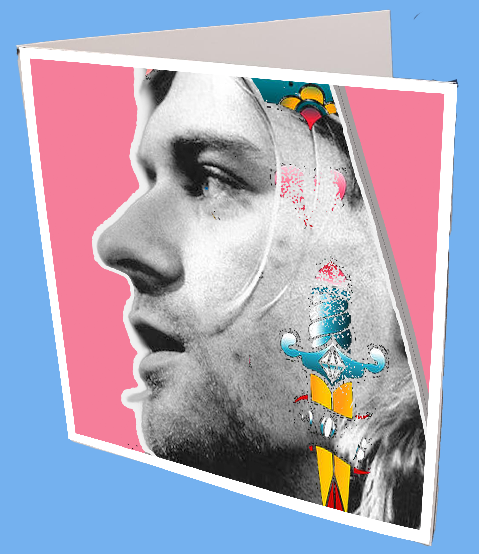 Kurt Cobain Greeting Card