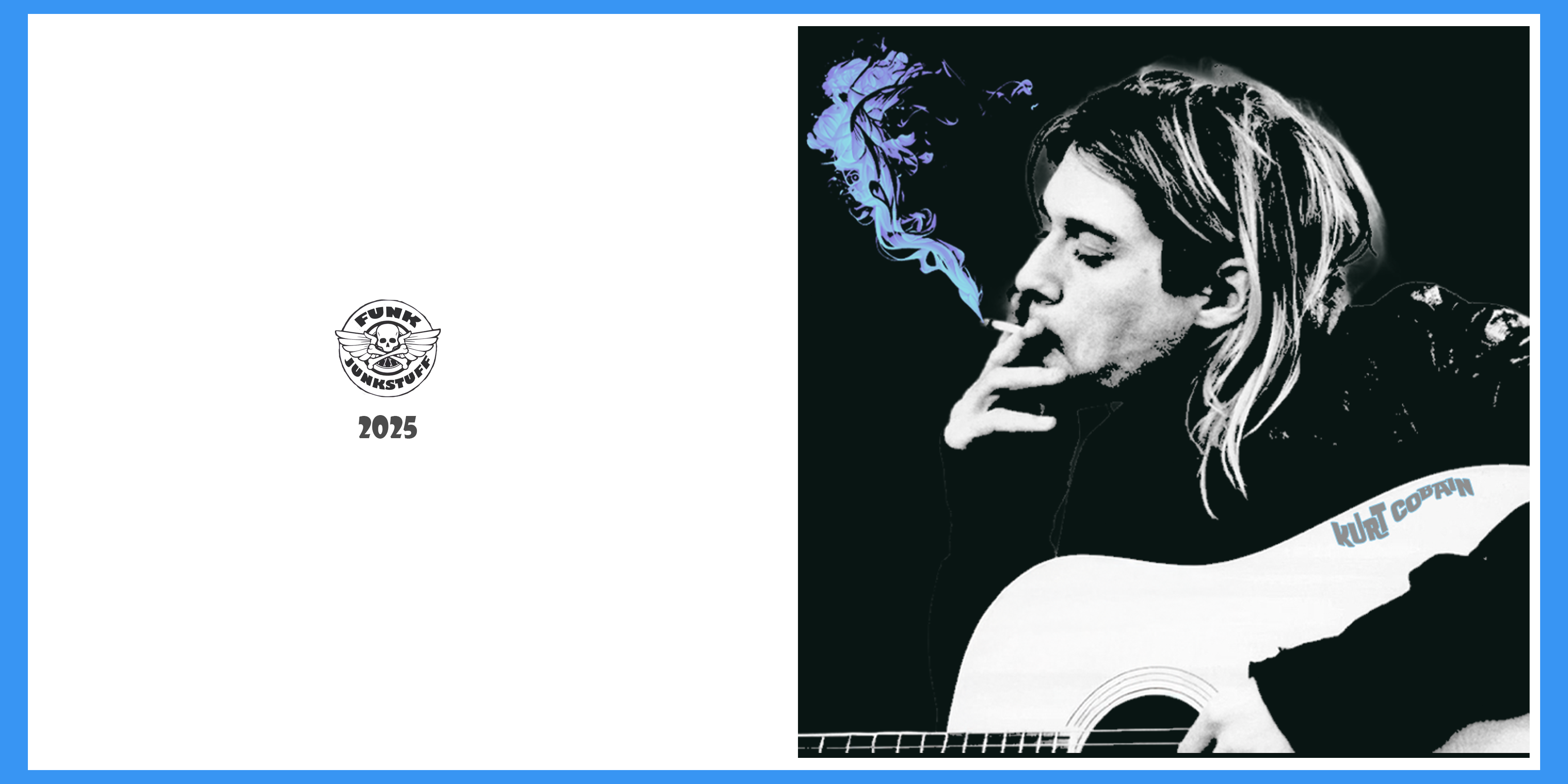 Kurt Cobain Smoking Greeting Card