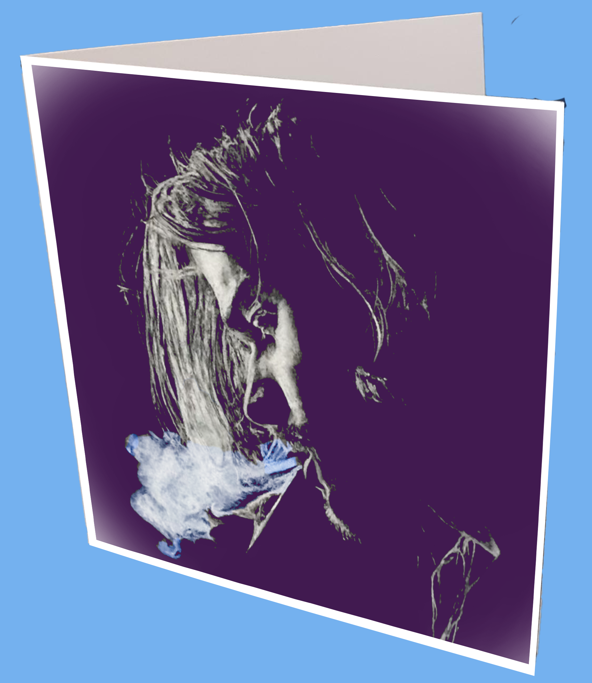 Kurt Smoky Blue Greeting Card