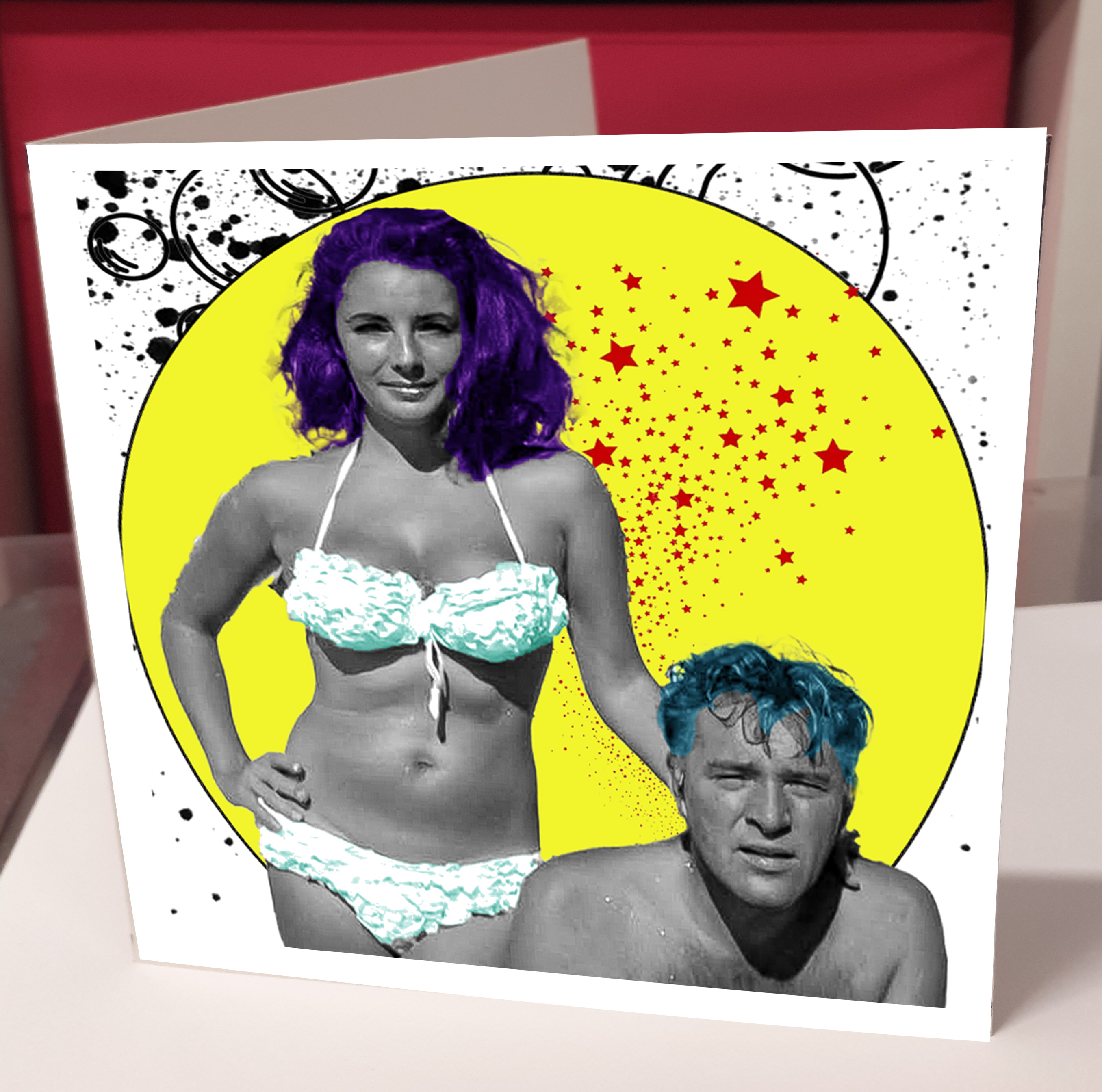 Liz n Burton Greeting Card