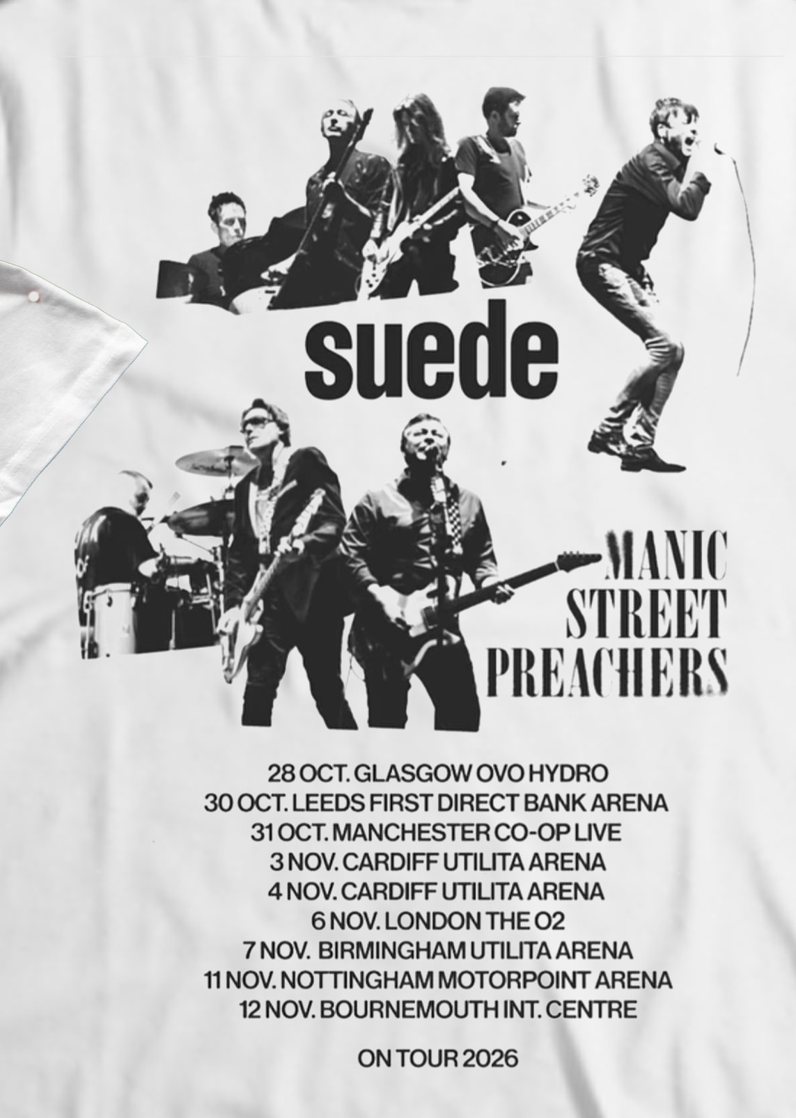 Suede, Manic Street Preachers Tour 2026