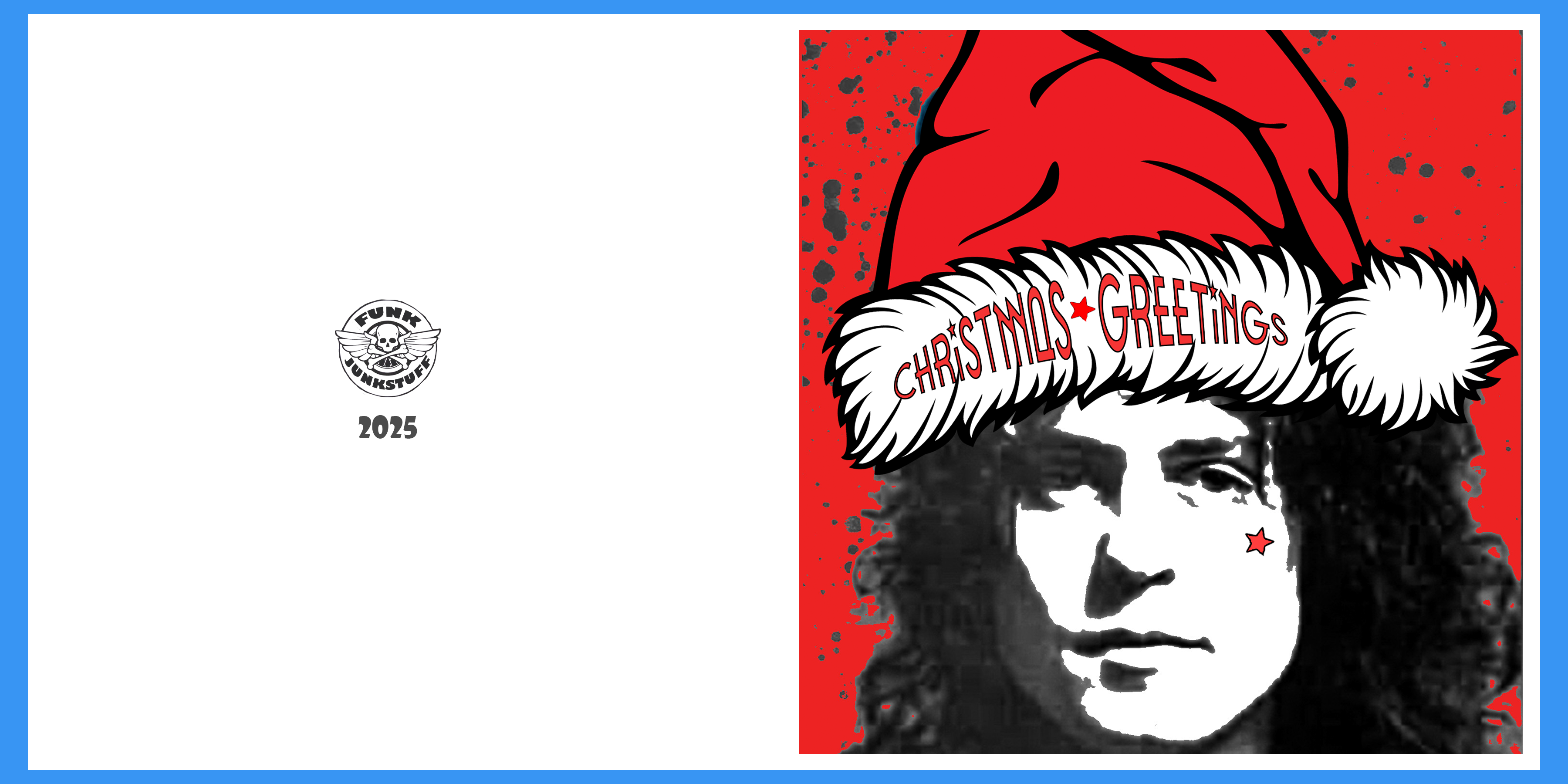 Marc Bolan Xmas Greeting Hat Card
