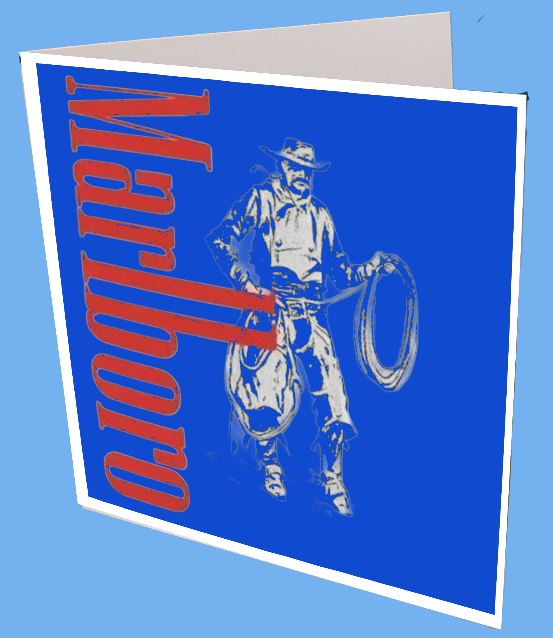 Marlboro Cowboy Greeting Card