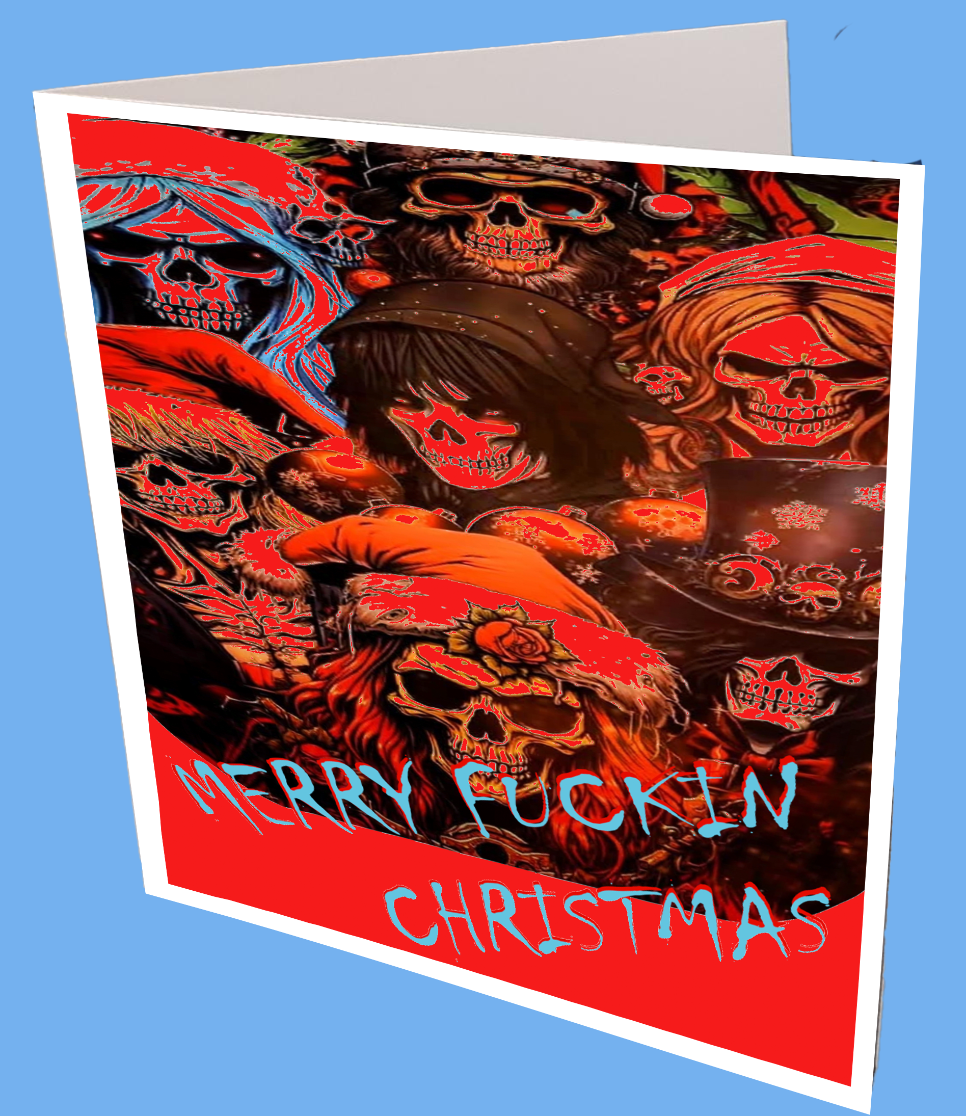 Merry Fuckin Christmas Greeting Card