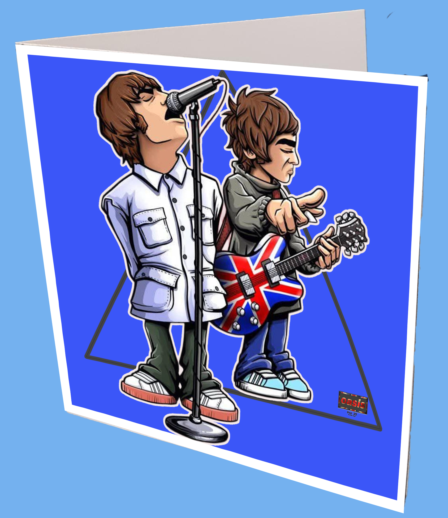 Oasis Cartoon Greeting Card