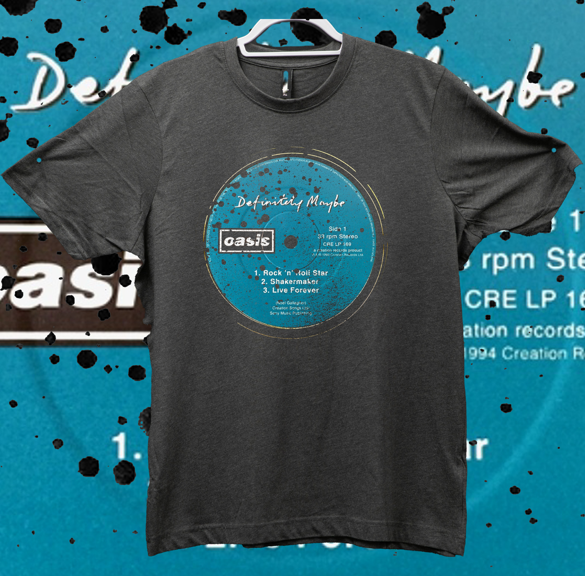 Oasis Definitely Maybe Record Label.