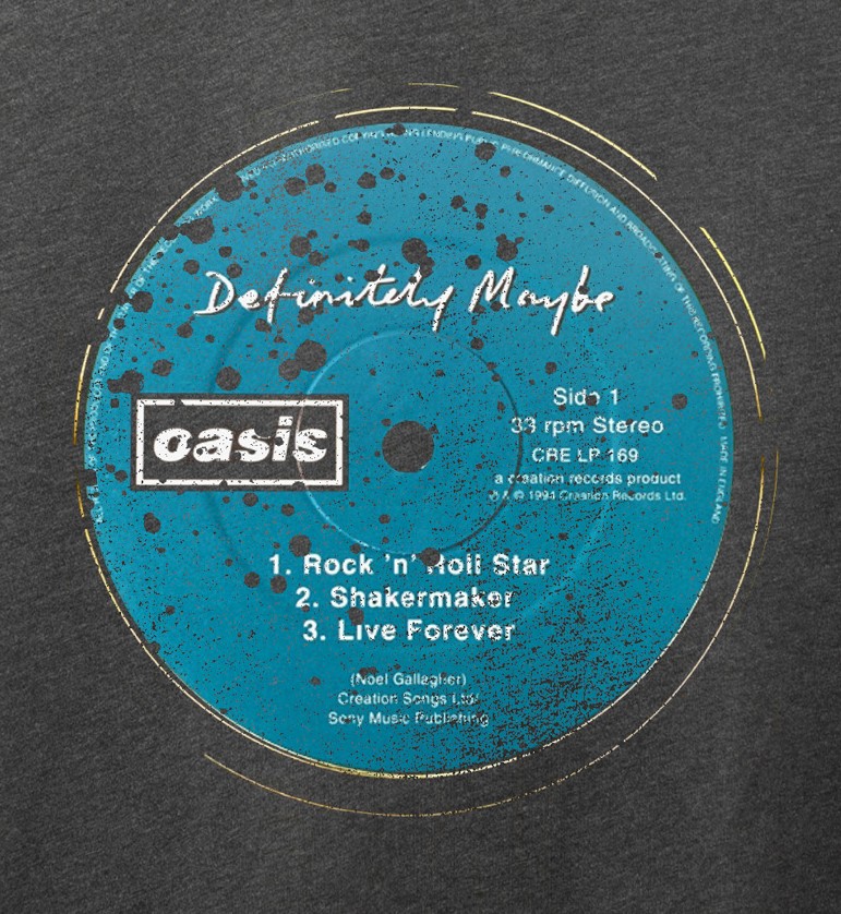 Oasis Definitely Maybe Record Label.