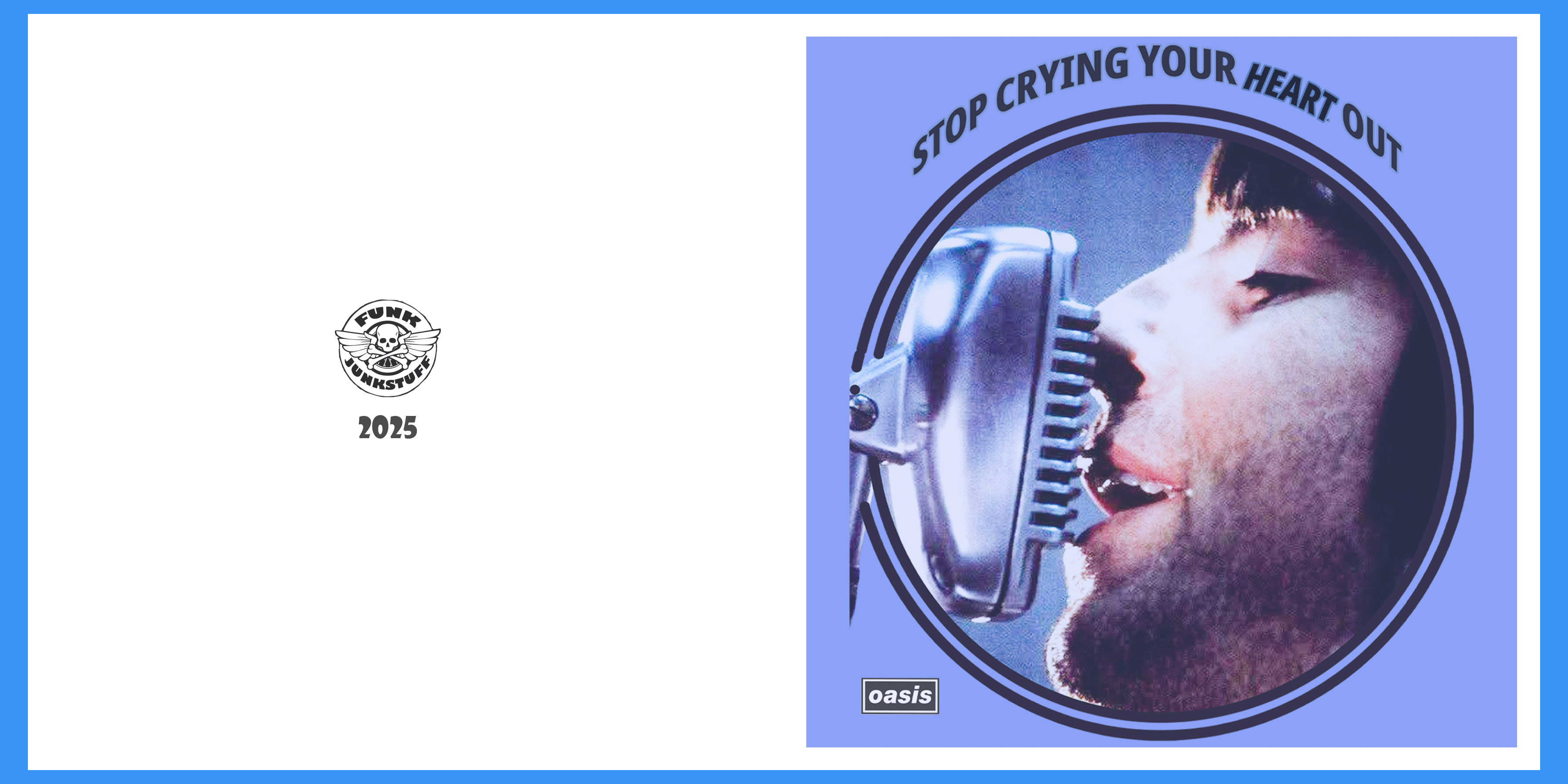 Oasis Stop crying your Heart Out Greeting Card