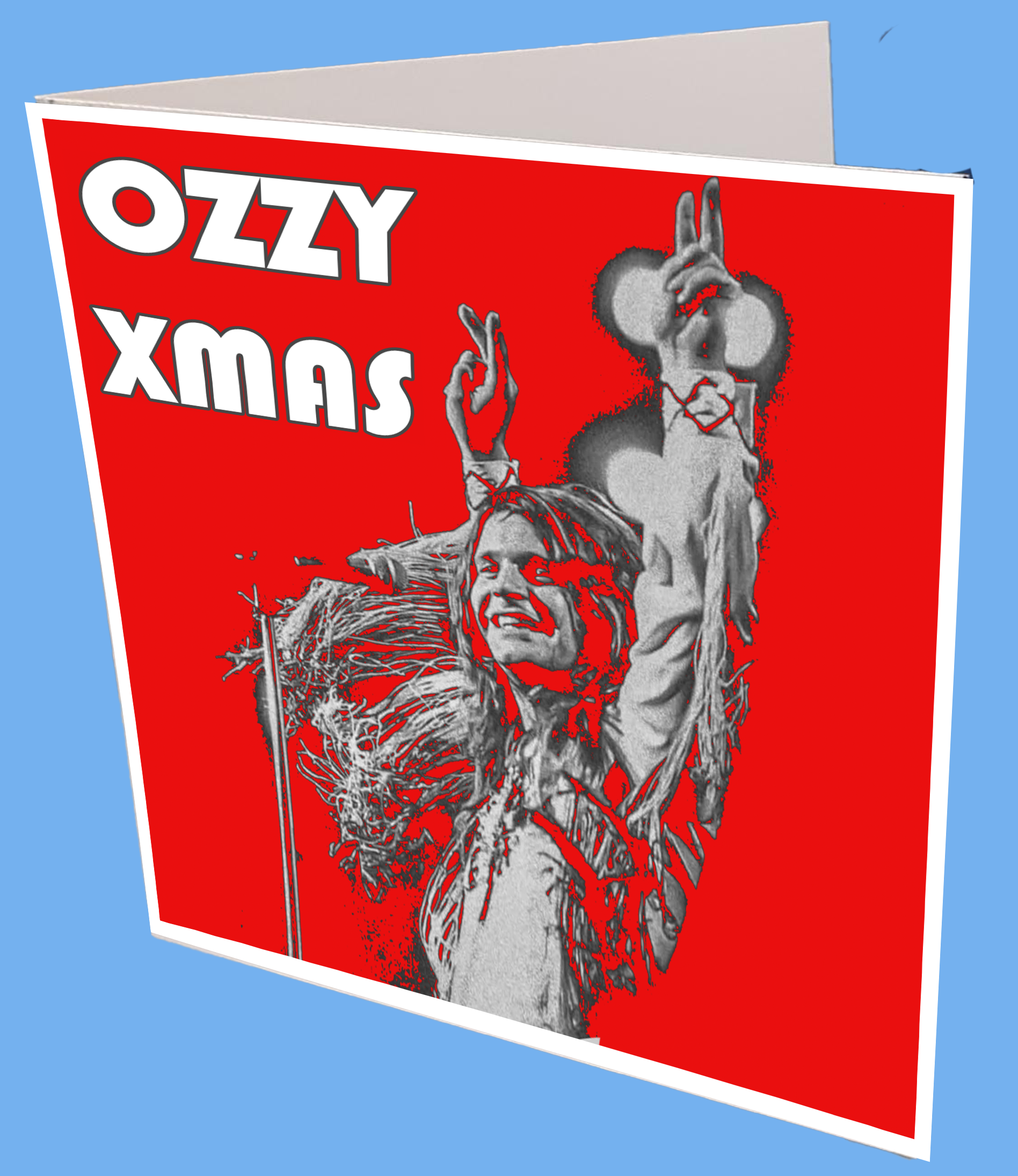 Ozzy Xmas Greeting Card