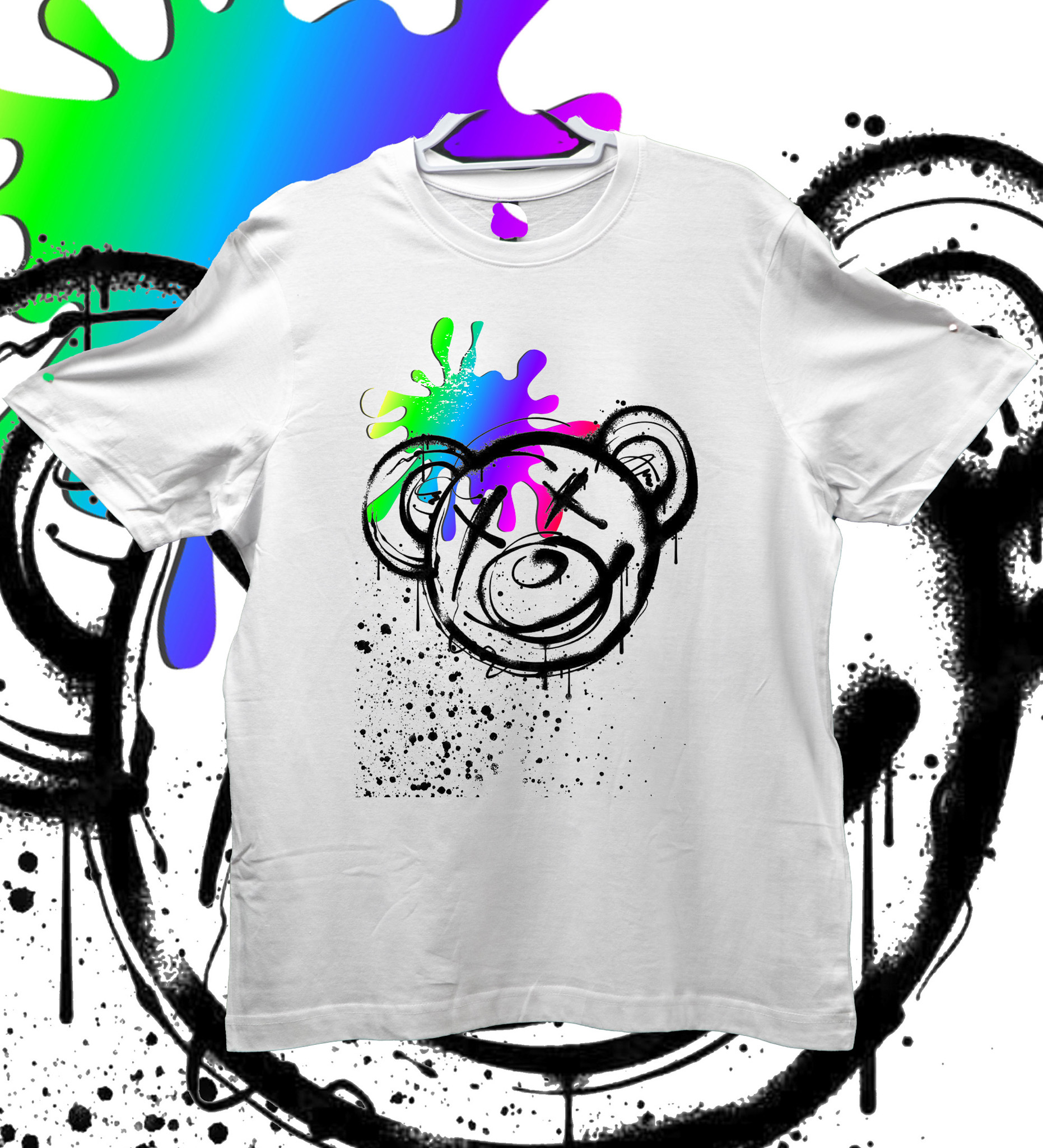 Rainbow Splat Bear